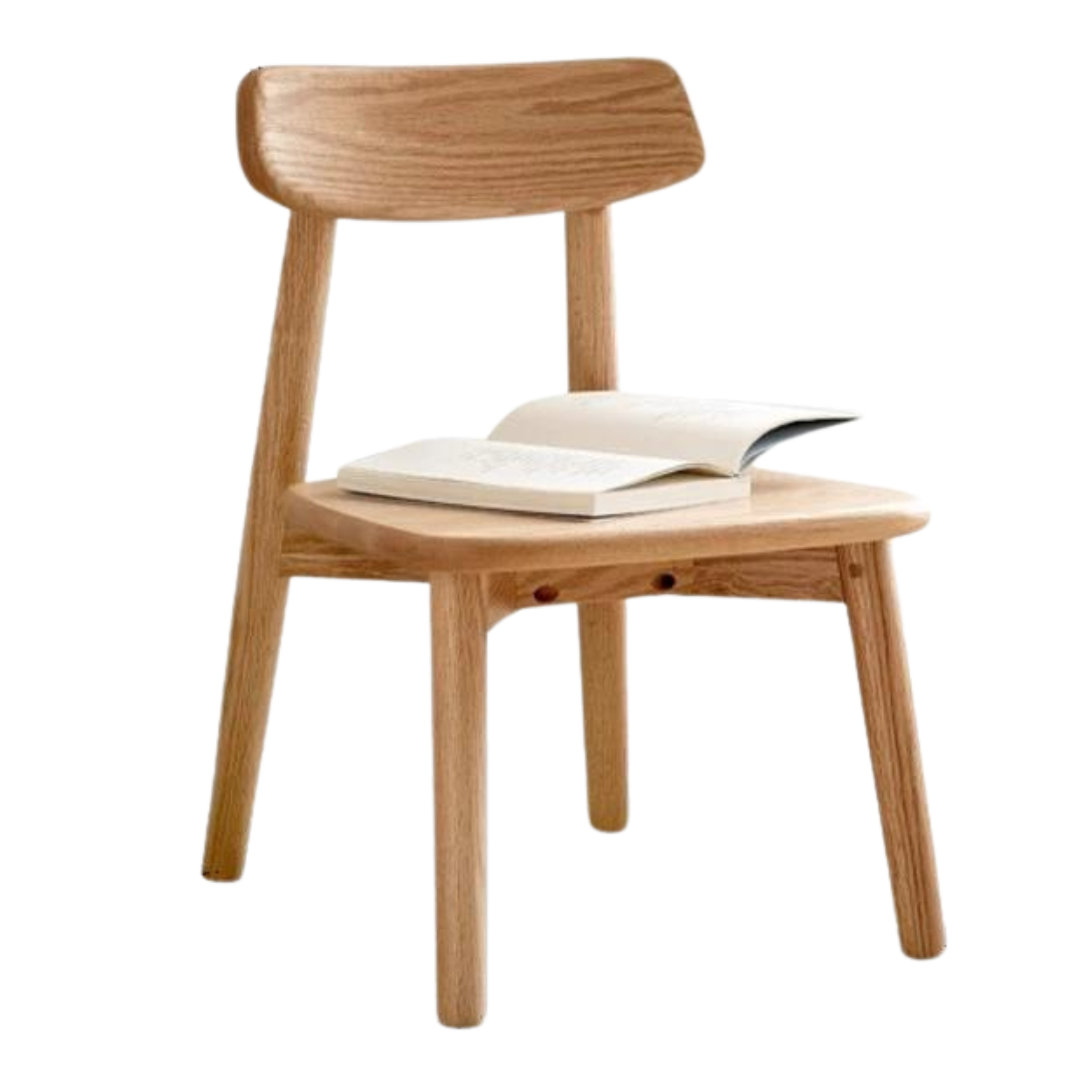 Oak solid wood small chair children's baby chair: