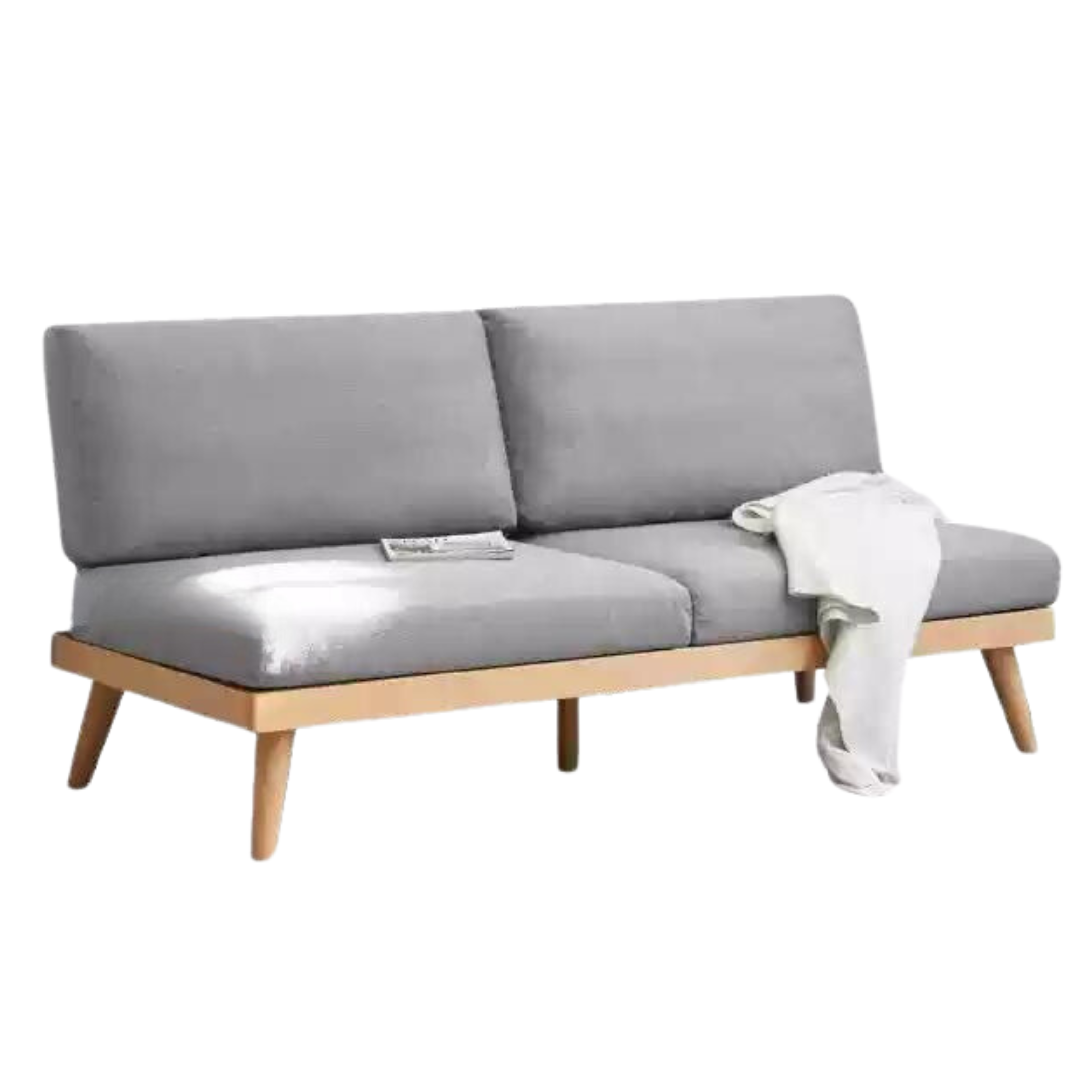 Beech solid wood soft-covered sofa