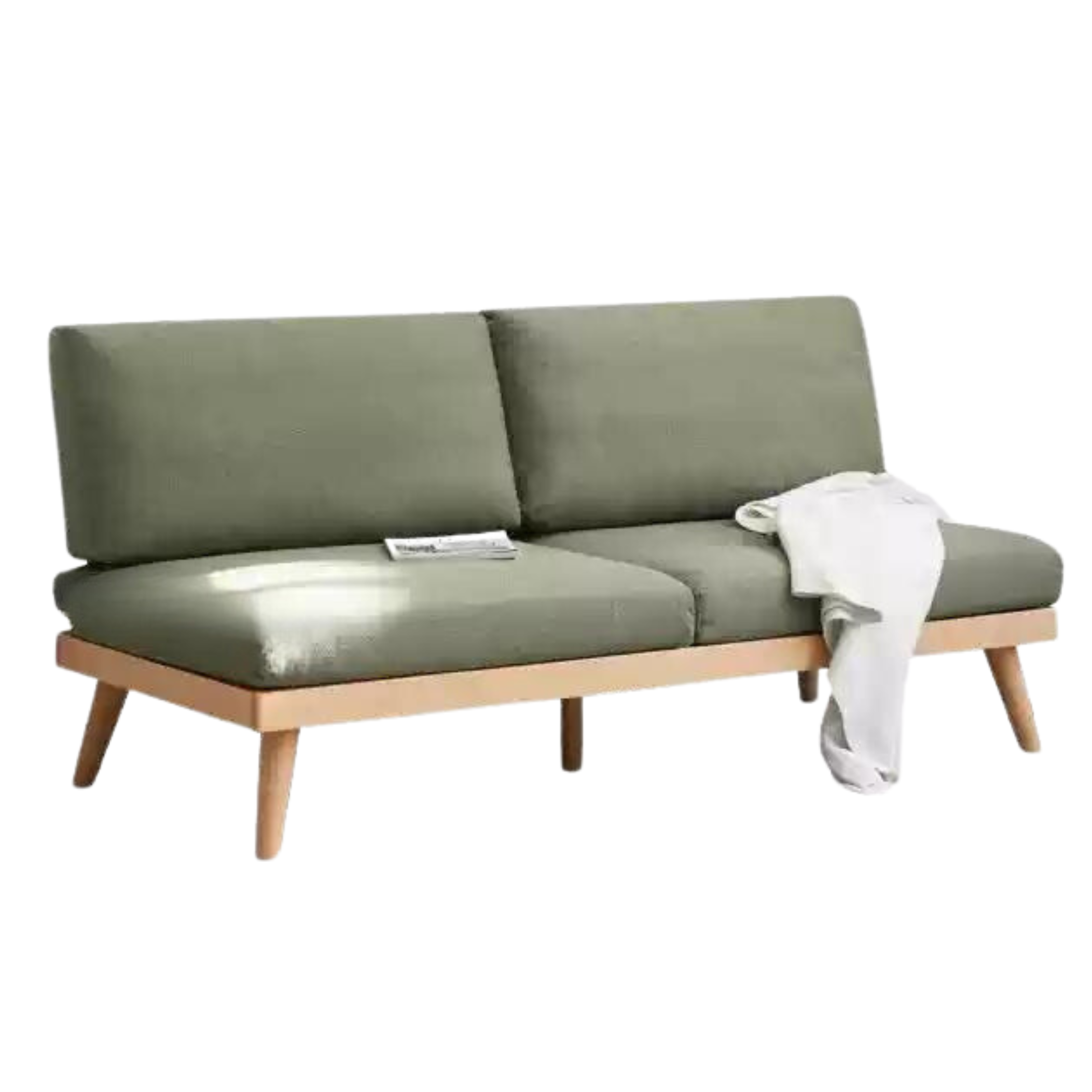 Beech solid wood soft-covered sofa