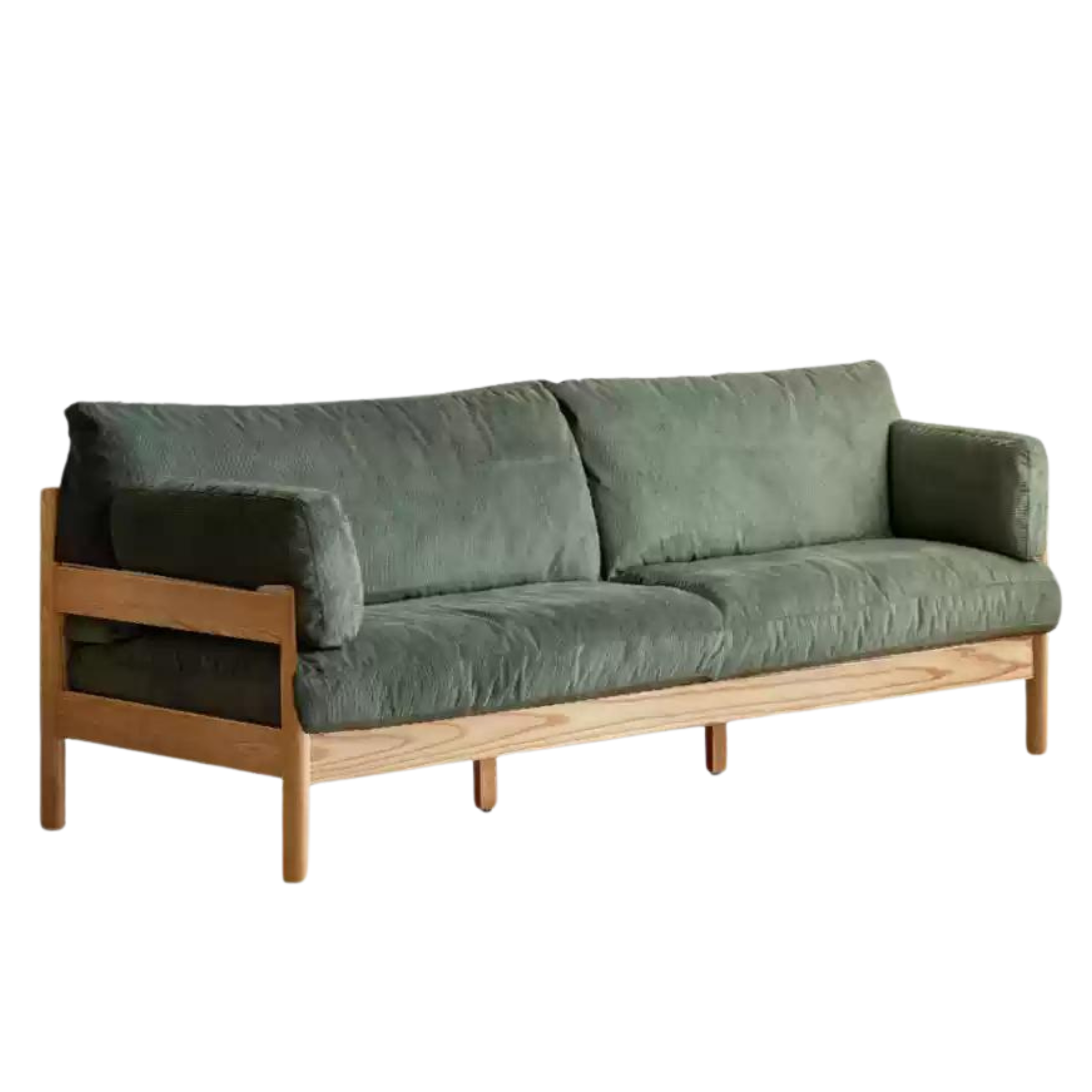 Oak solid wood deep seat Down Sofa