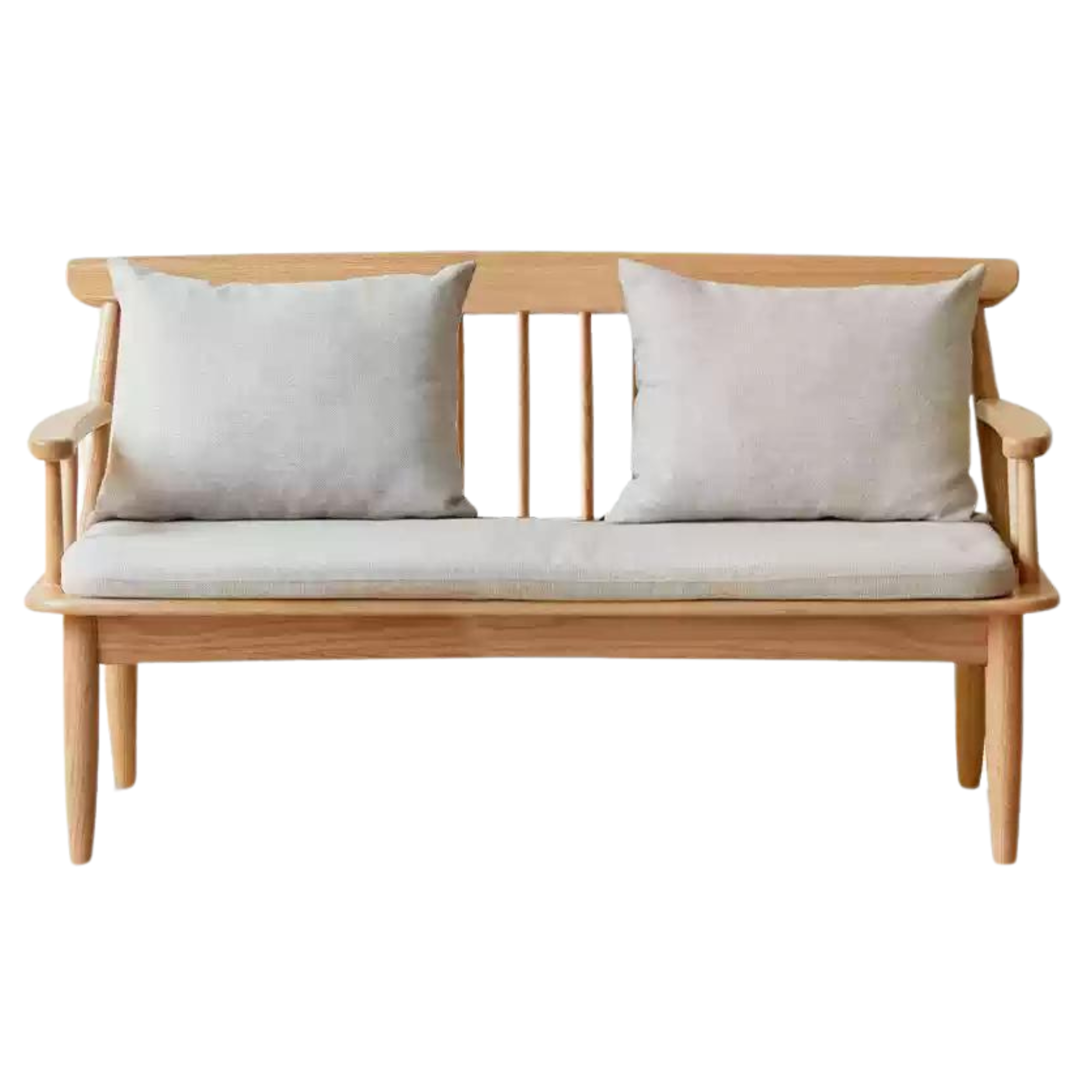 Oak Solid Wood Windsor Sofa Winter/Summer Dual Use