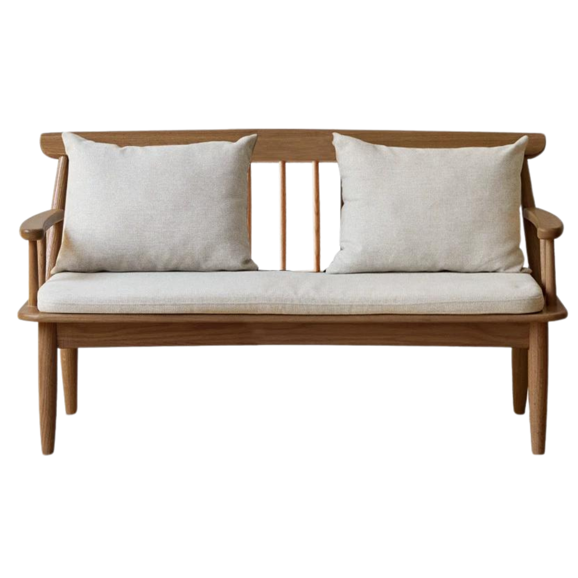 Oak Solid Wood Windsor Sofa Winter/Summer Dual Use