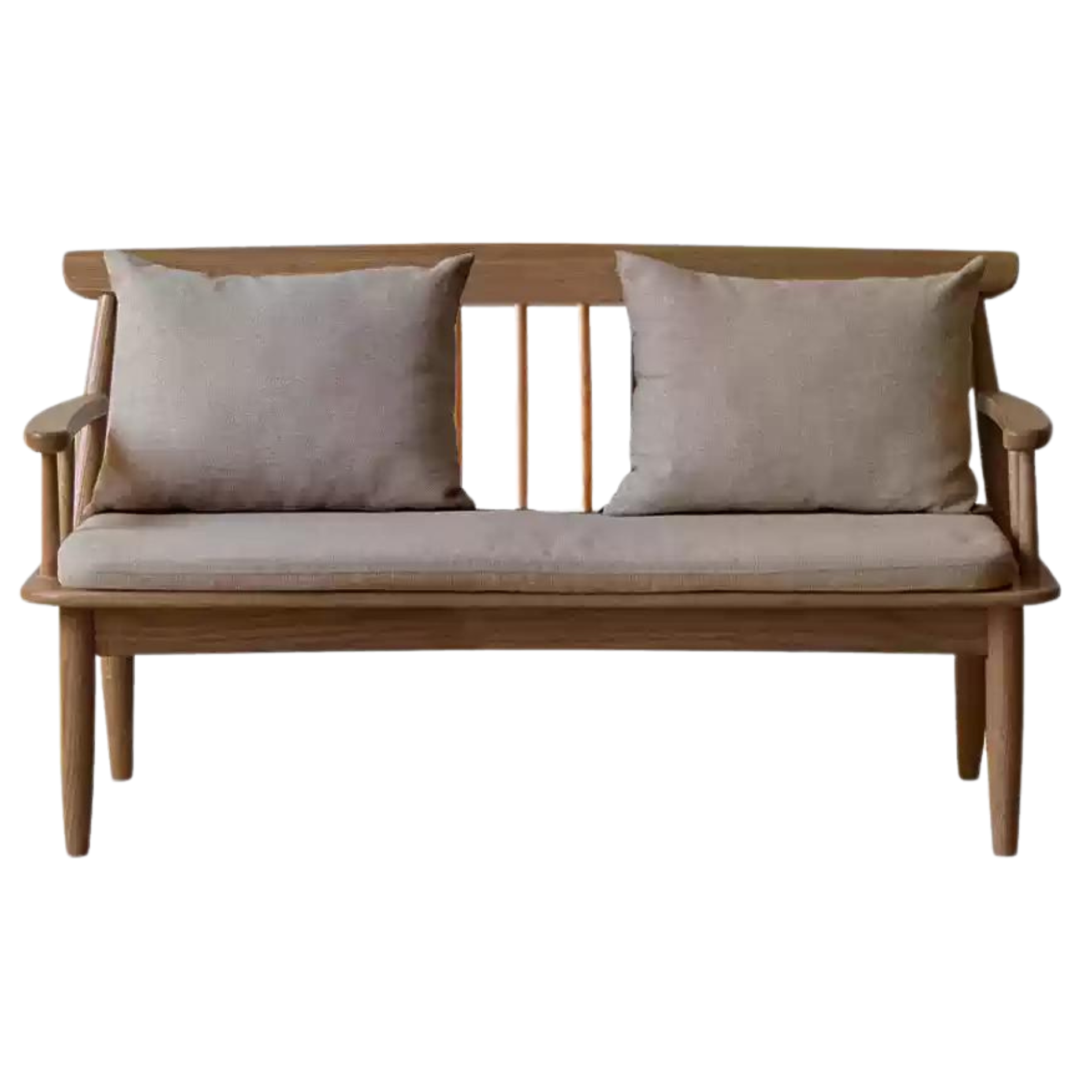 Oak Solid Wood Windsor Sofa Winter/Summer Dual Use