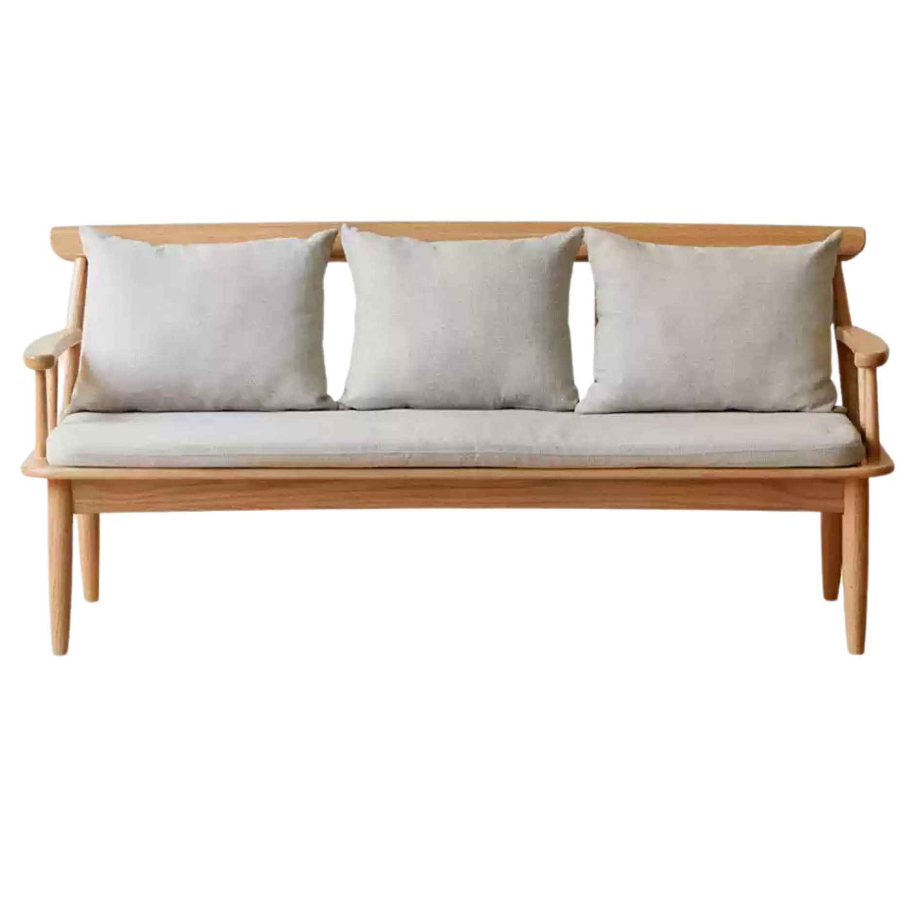 Oak Solid Wood Windsor Sofa Winter/Summer Dual Use