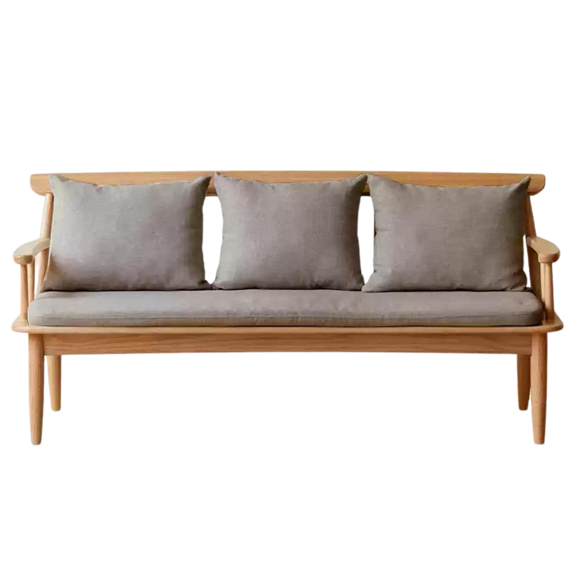 Oak Solid Wood Windsor Sofa Winter/Summer Dual Use