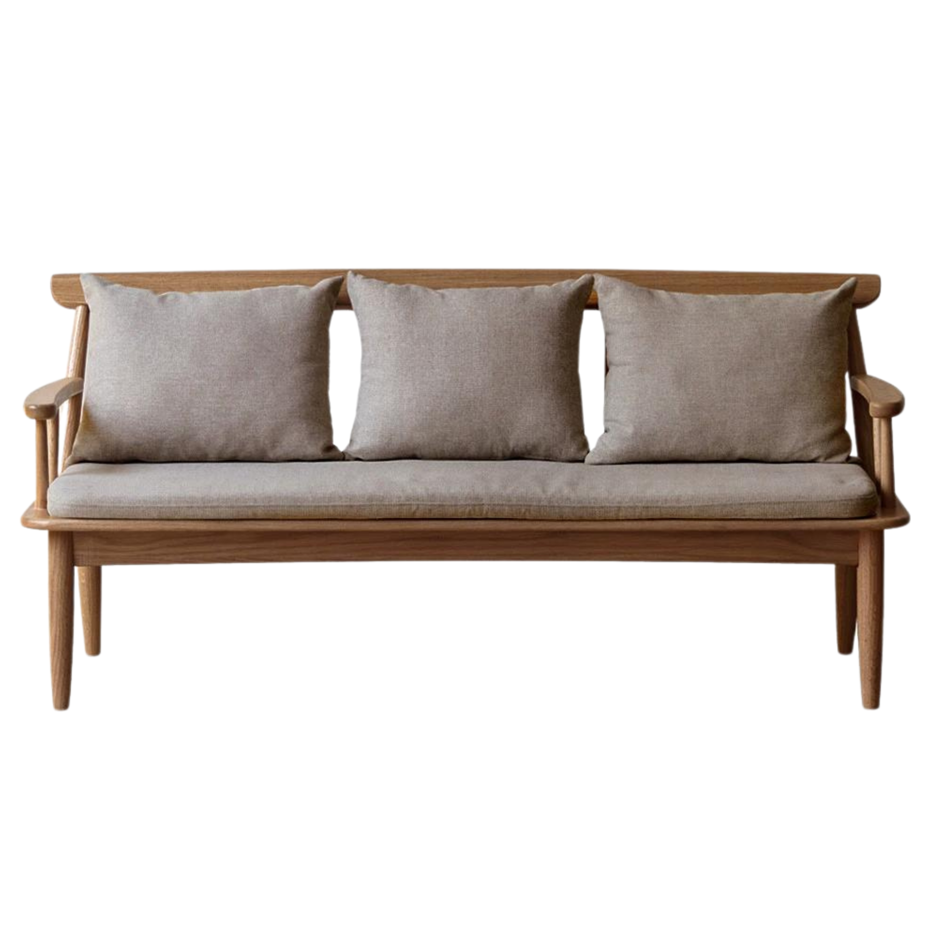 Oak Solid Wood Windsor Sofa Winter/Summer Dual Use