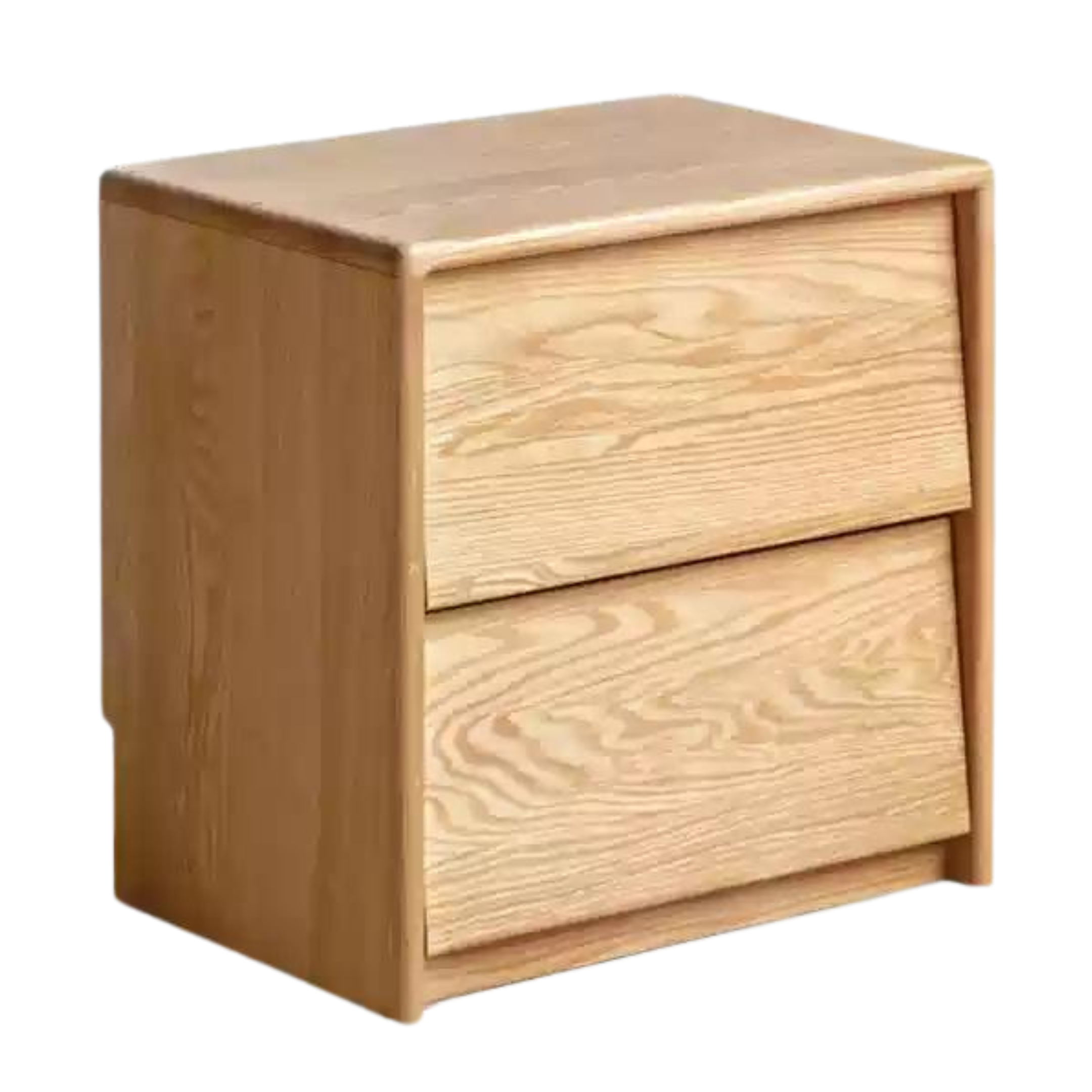 Oak, Ash Solid Wood Bedside Table,