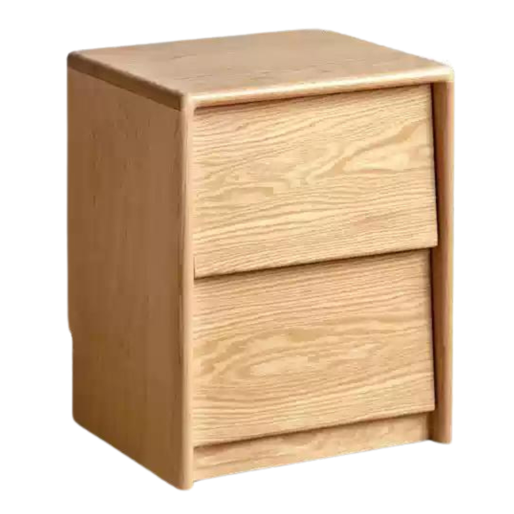 Oak, Ash Solid Wood Bedside Table,