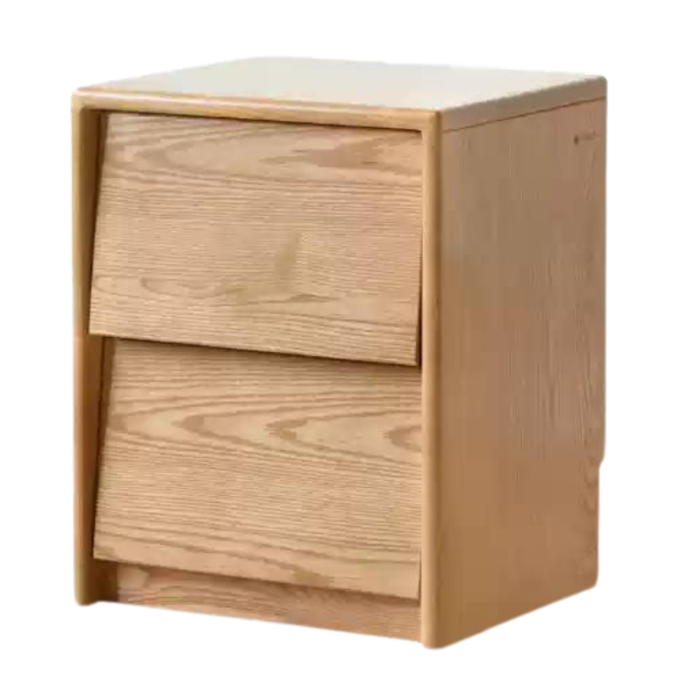 Oak, Ash Solid Wood Bedside Table,