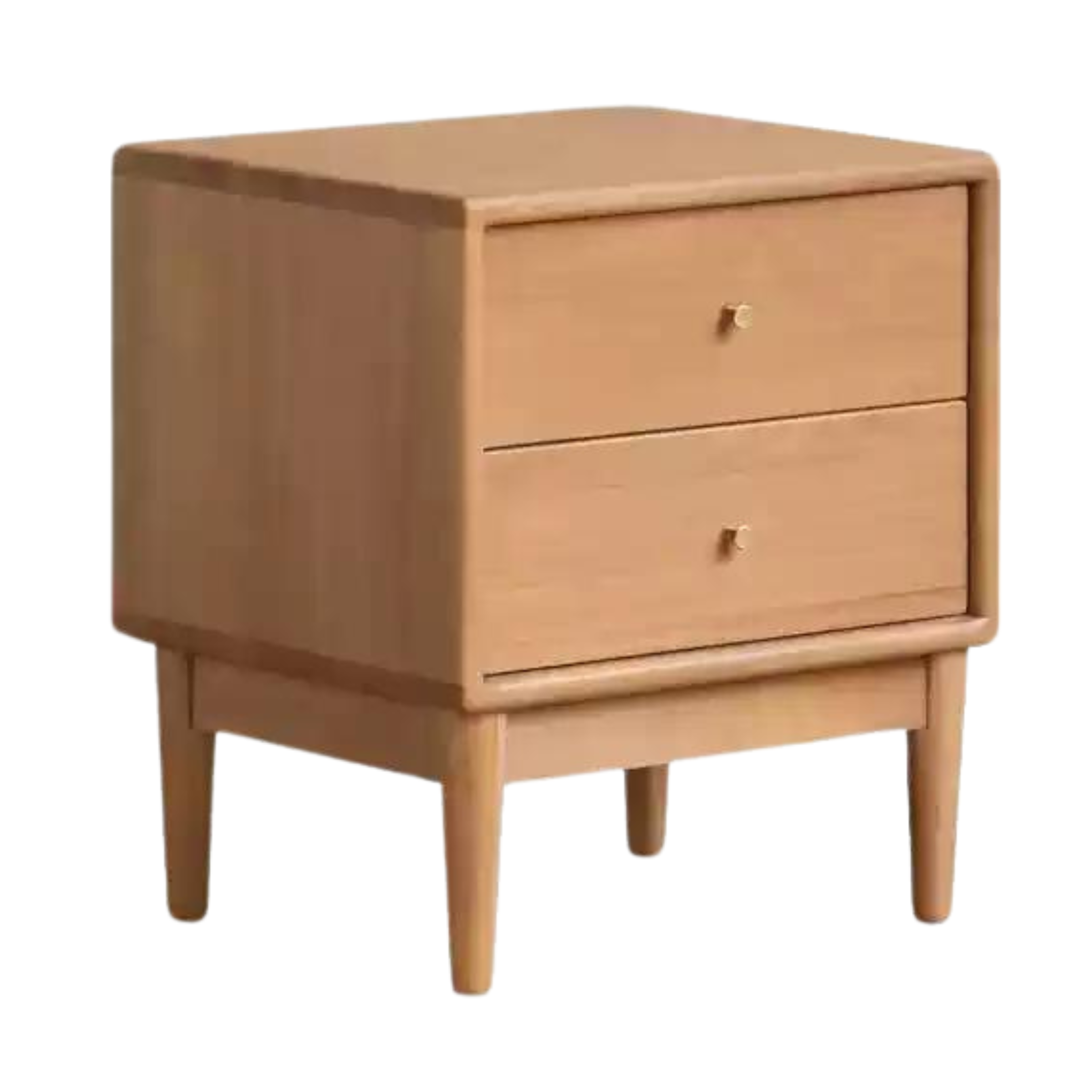 Poplar Solid Wood Bedside Table,