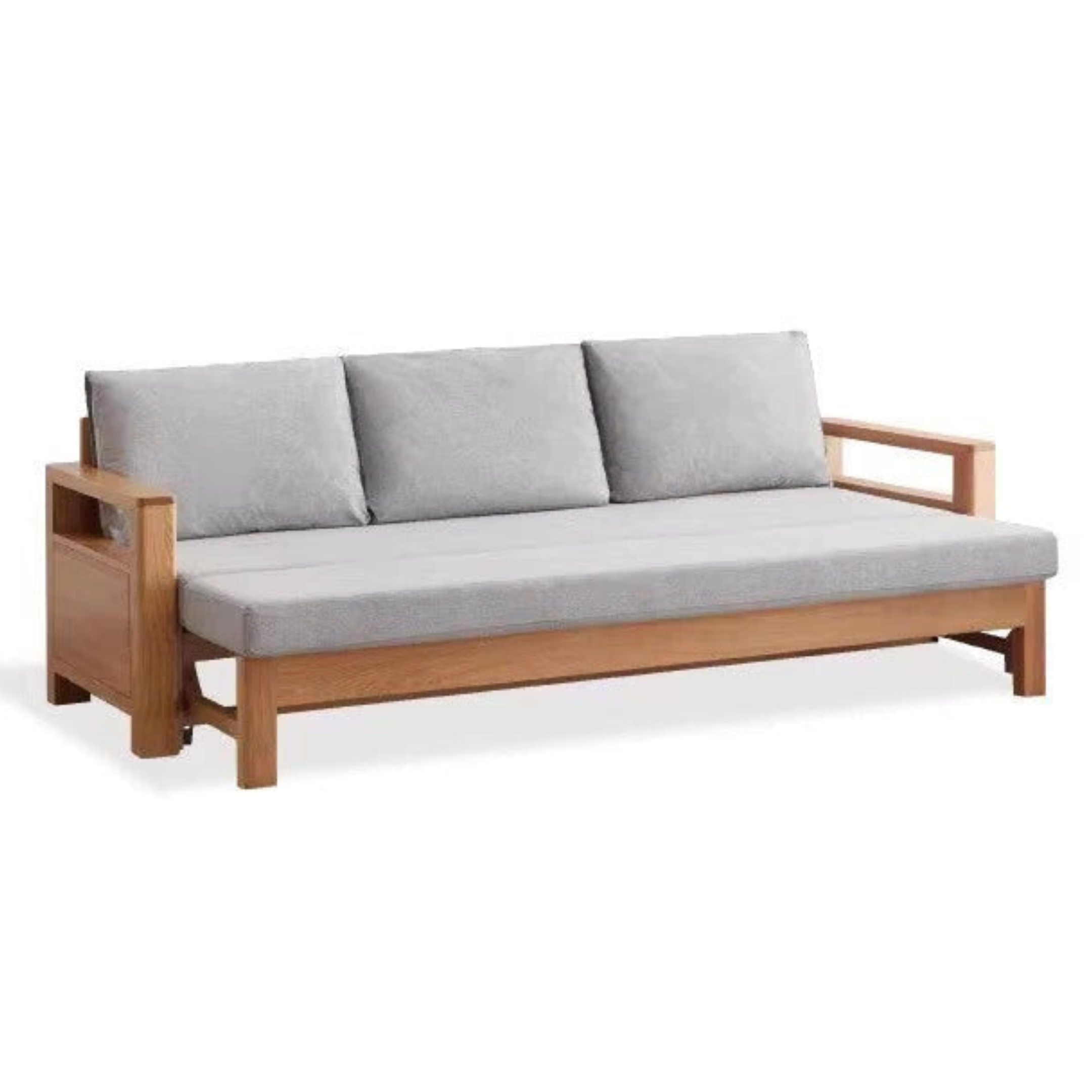 Oak Solid Wood corner Sofa Bed