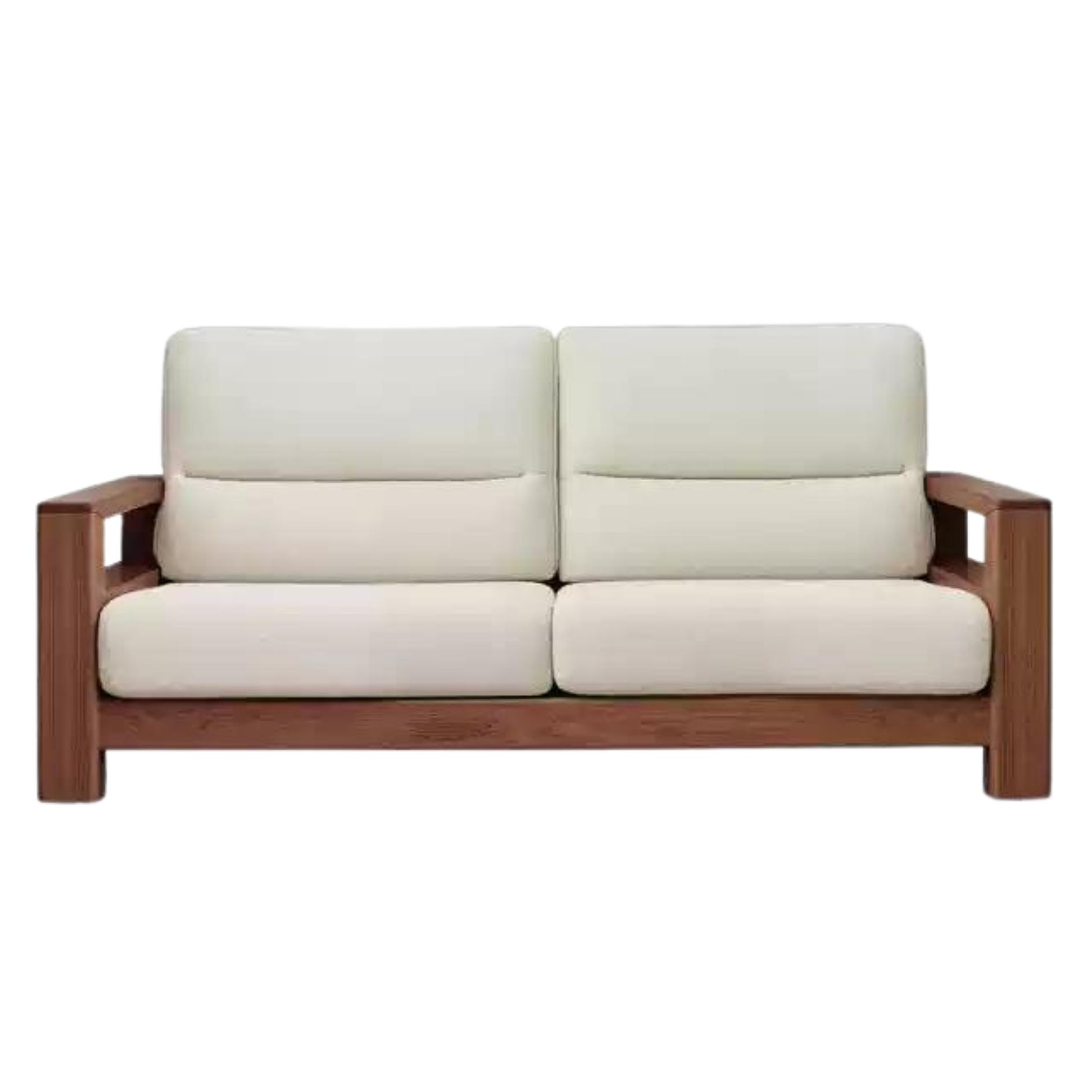 Ash Solid Wood Walnut color Corner Sofa