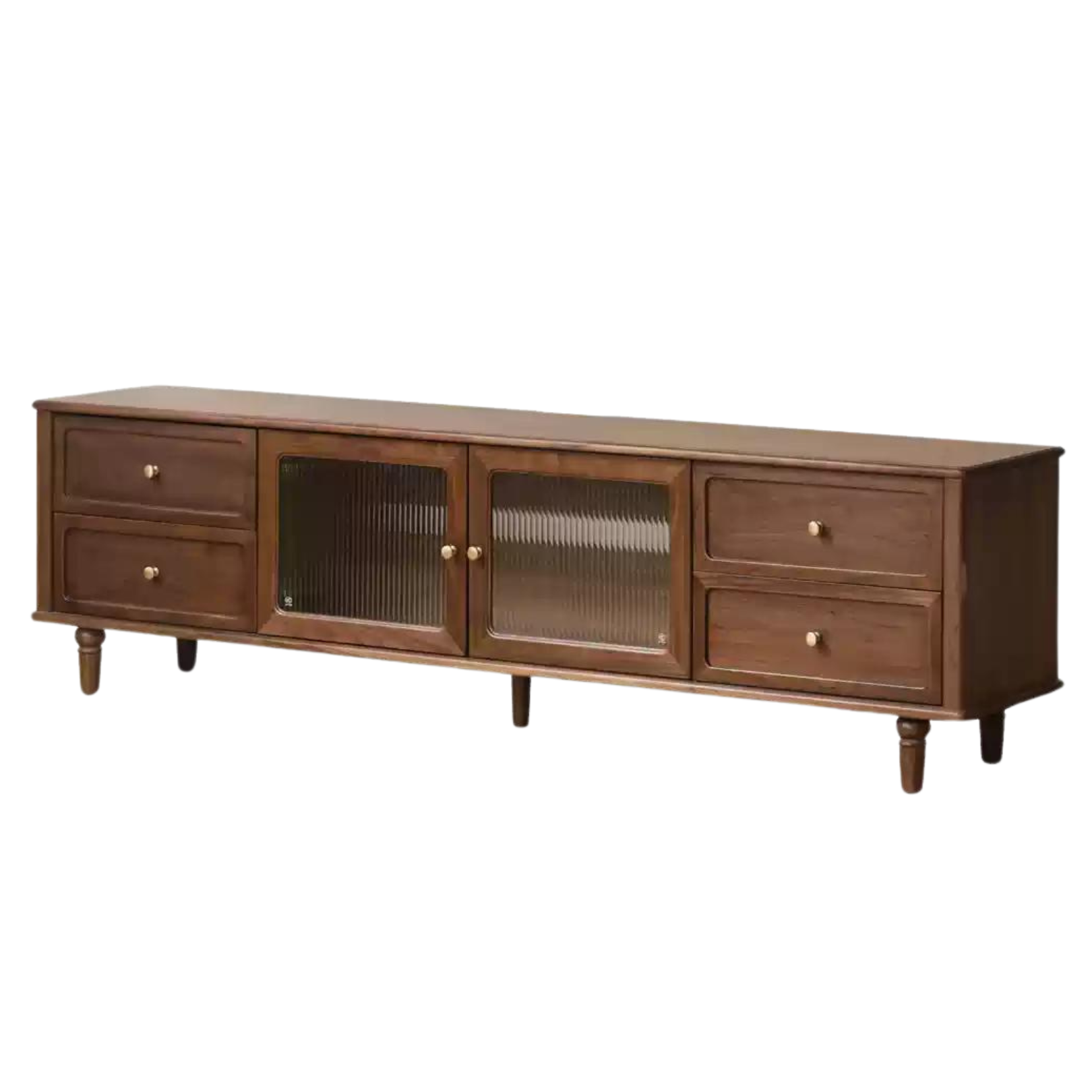 Black walnut solid wood American retro locker TV cabinet ,