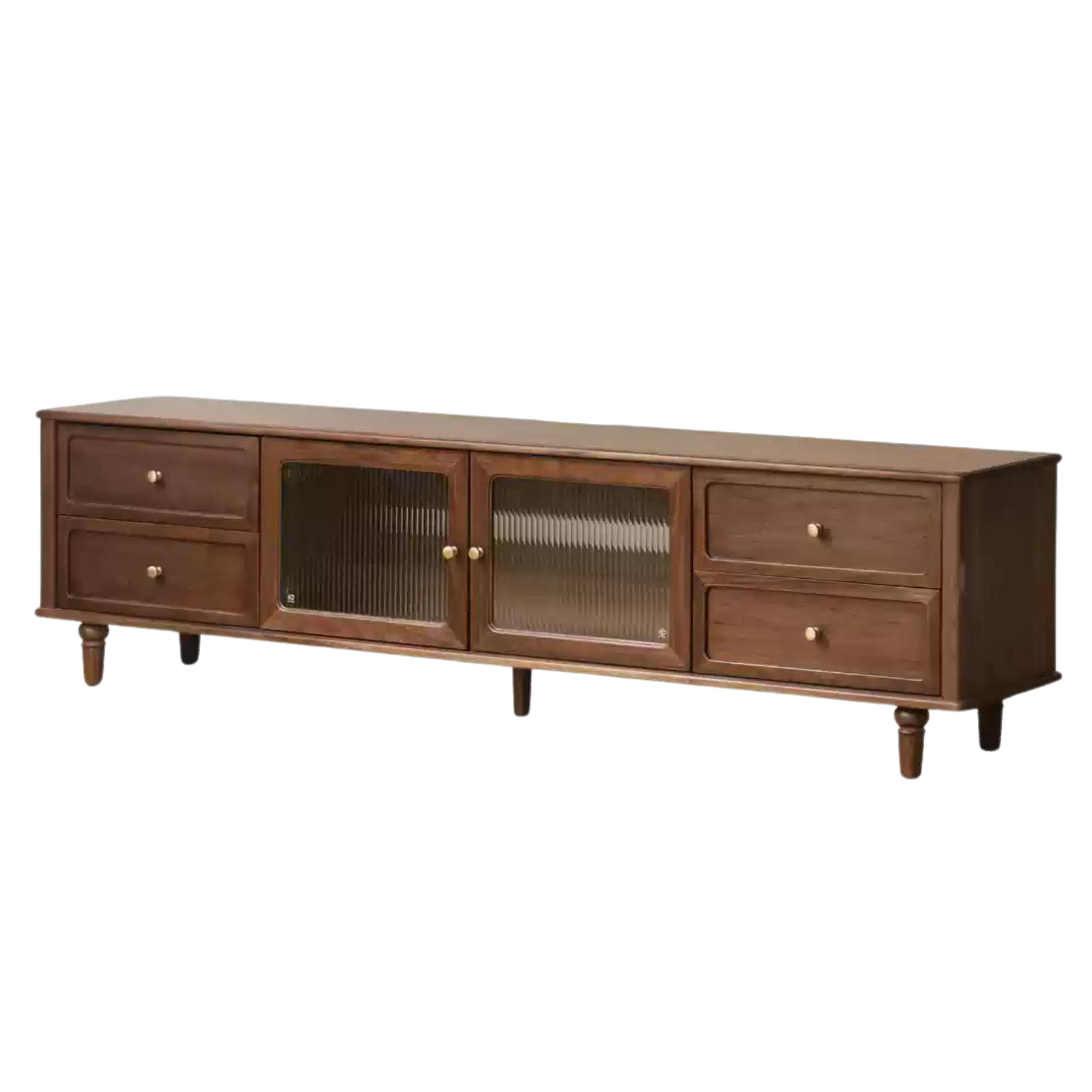 Black walnut solid wood American retro locker TV cabinet ,