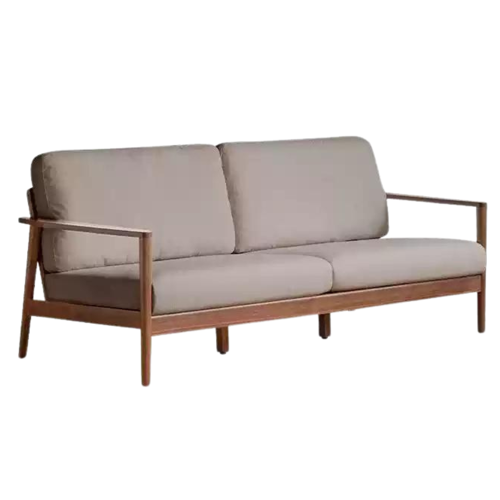 Black Walnut Solid Wood Sofa Modern