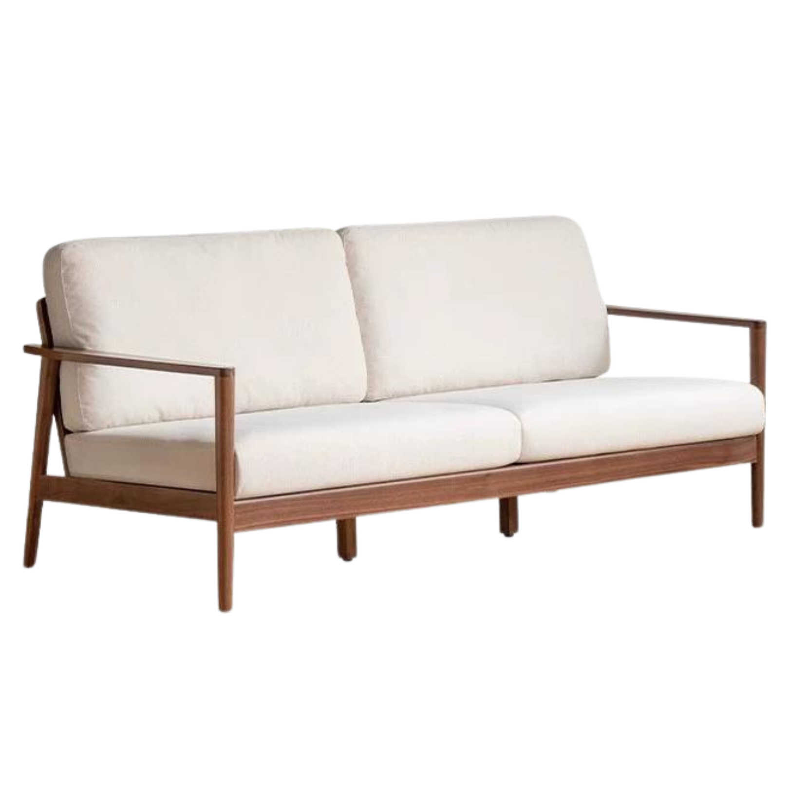 Black Walnut Solid Wood Sofa Modern