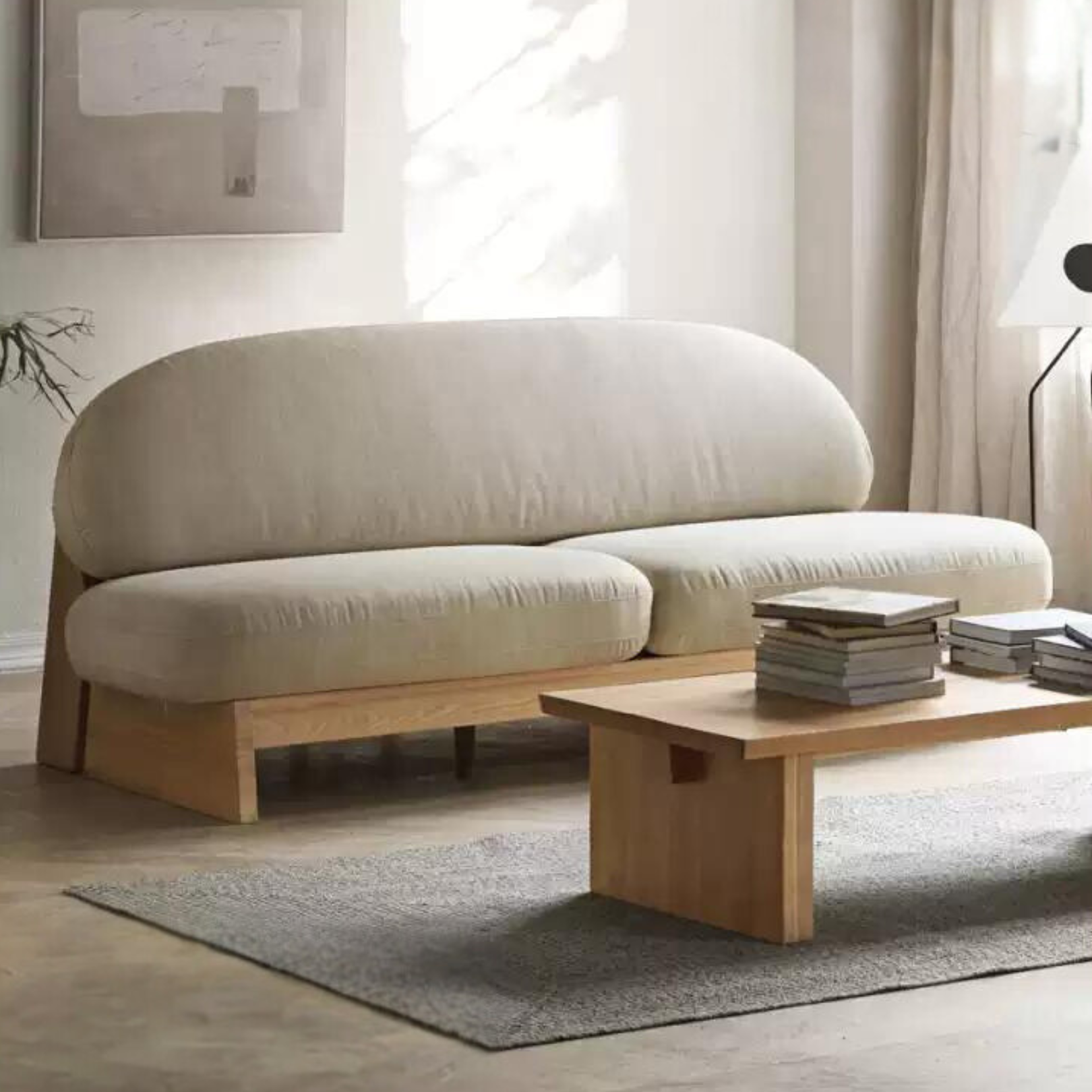 Ash Solid Wood Japanese Sofa