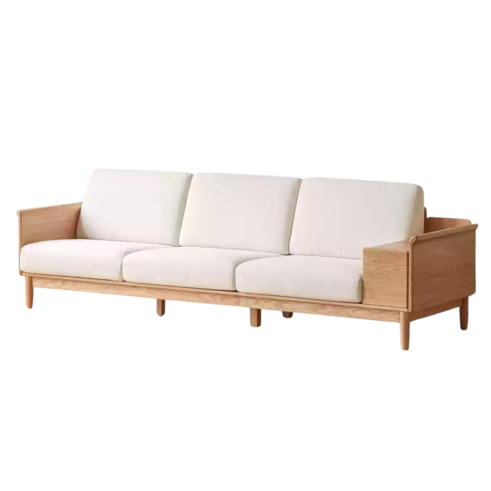 Oak Solid Wood saving space functional Storage Sofa