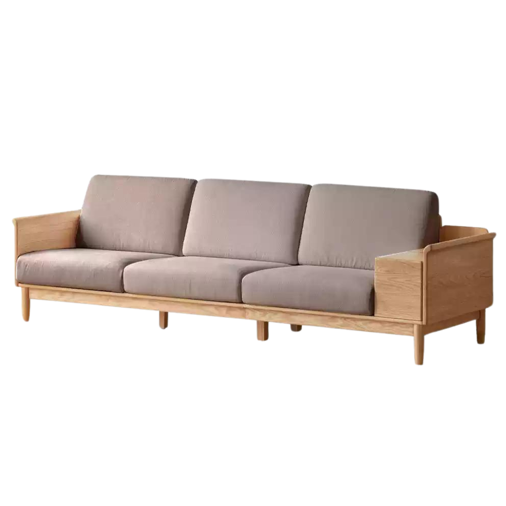 Oak Solid Wood saving space functional Storage Sofa