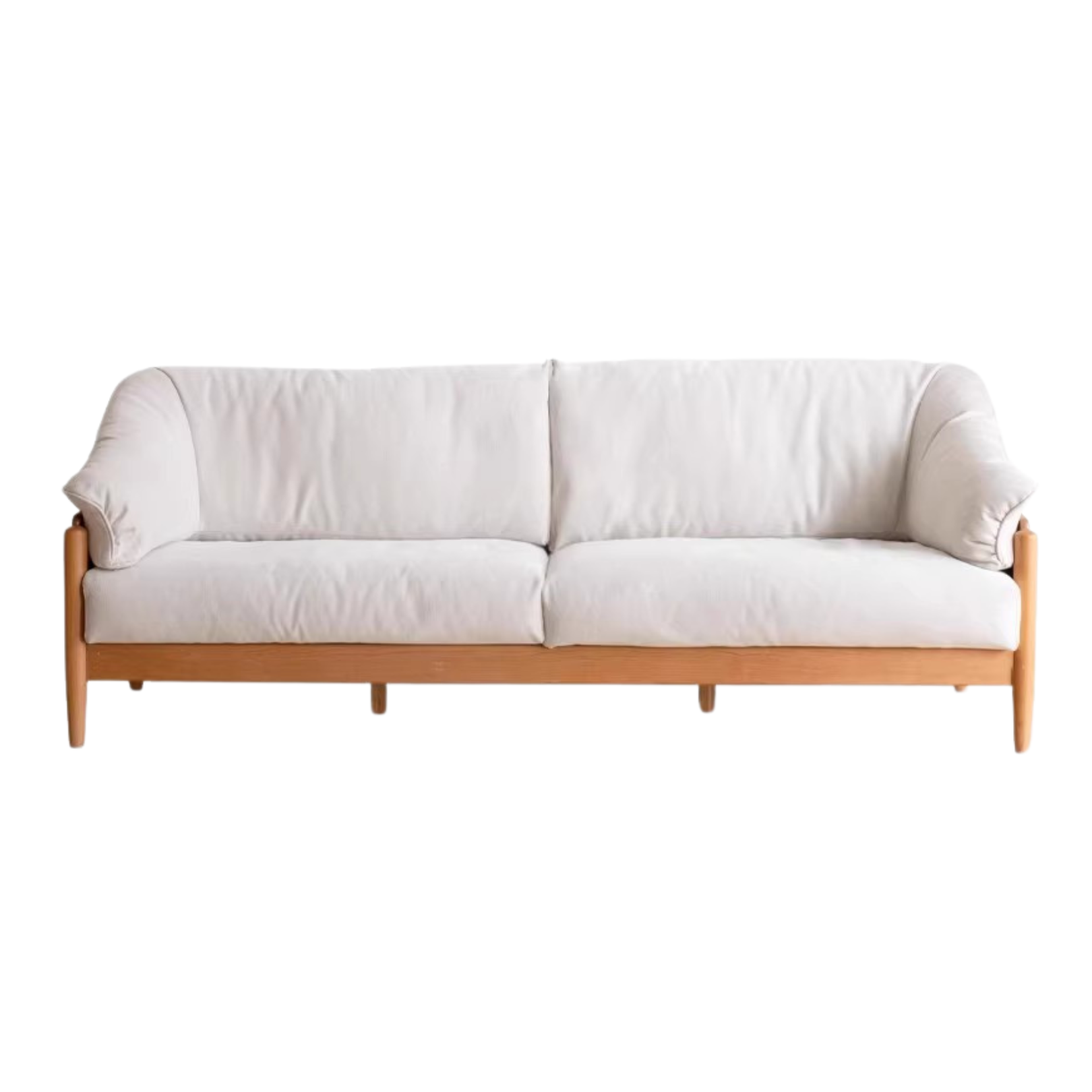 Cherry Wood Down Sofa