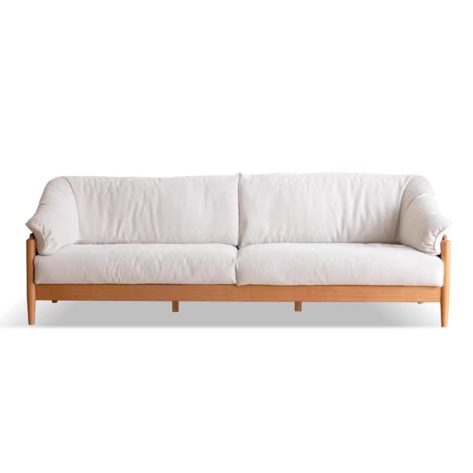 Cherry Wood Down Sofa