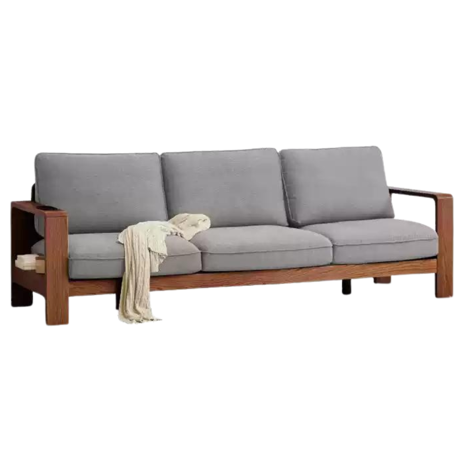 Oak solid wood combination sofa new style