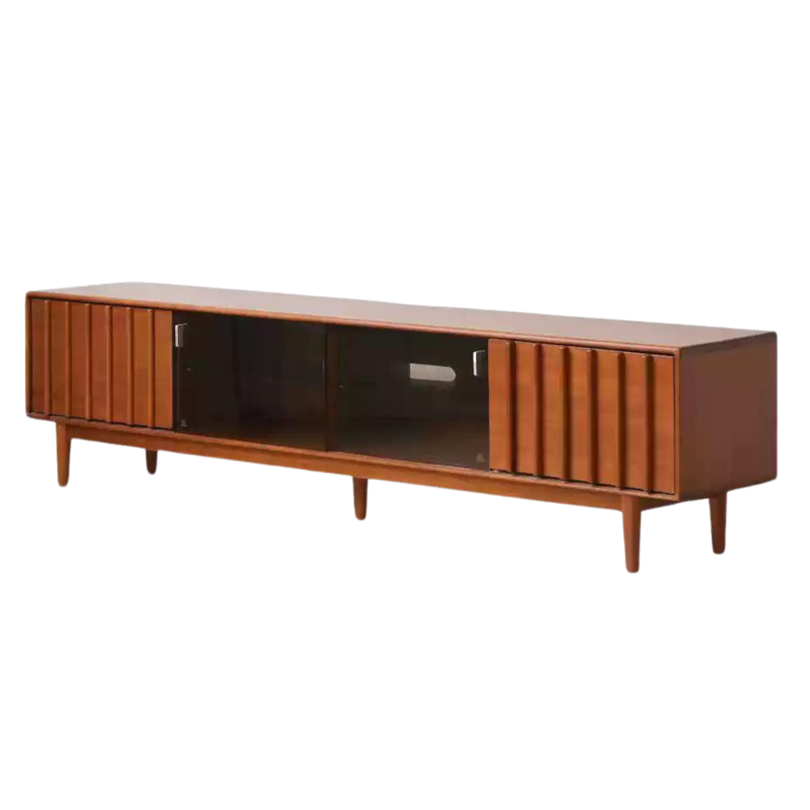 Poplar solid wood retro storage locker TV cabinet,