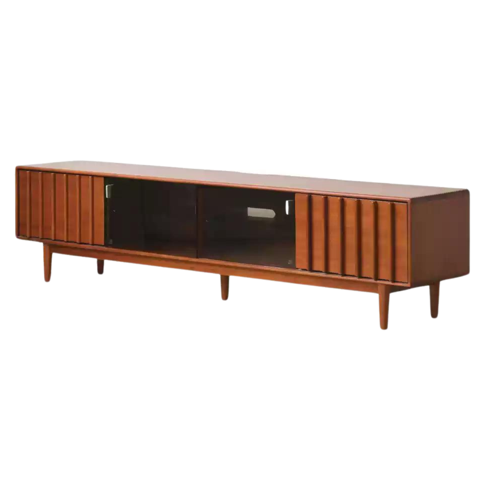 Poplar solid wood retro storage locker TV cabinet,