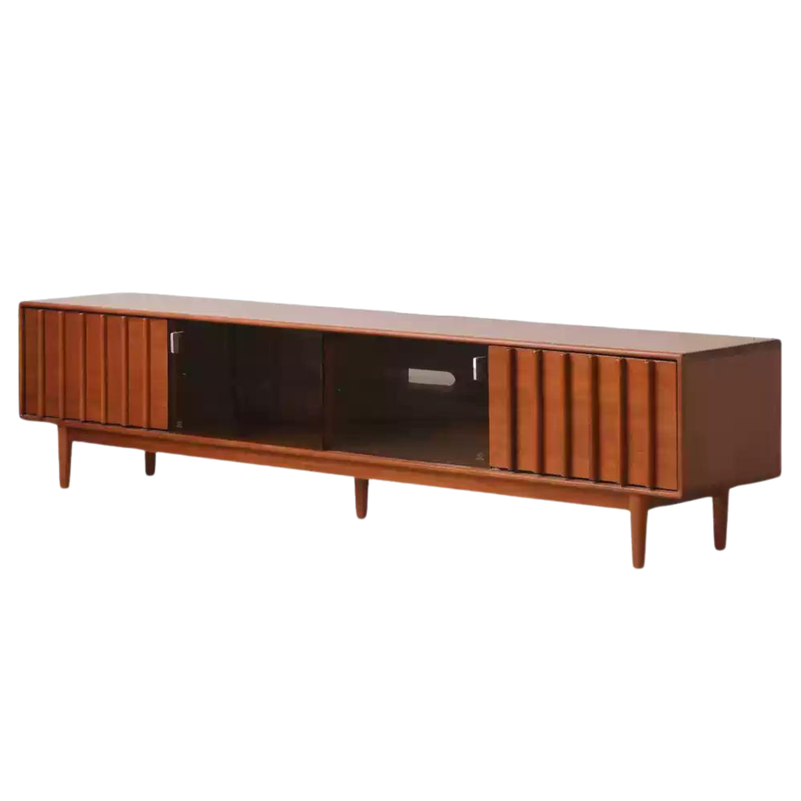 Poplar solid wood retro storage locker TV cabinet,