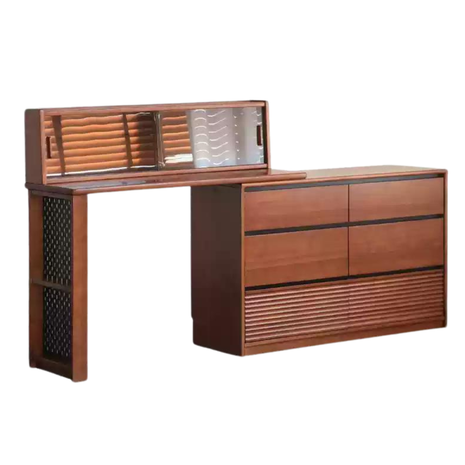 Poplar Solid Wood Dressing Table Cabinet Perforated Board,