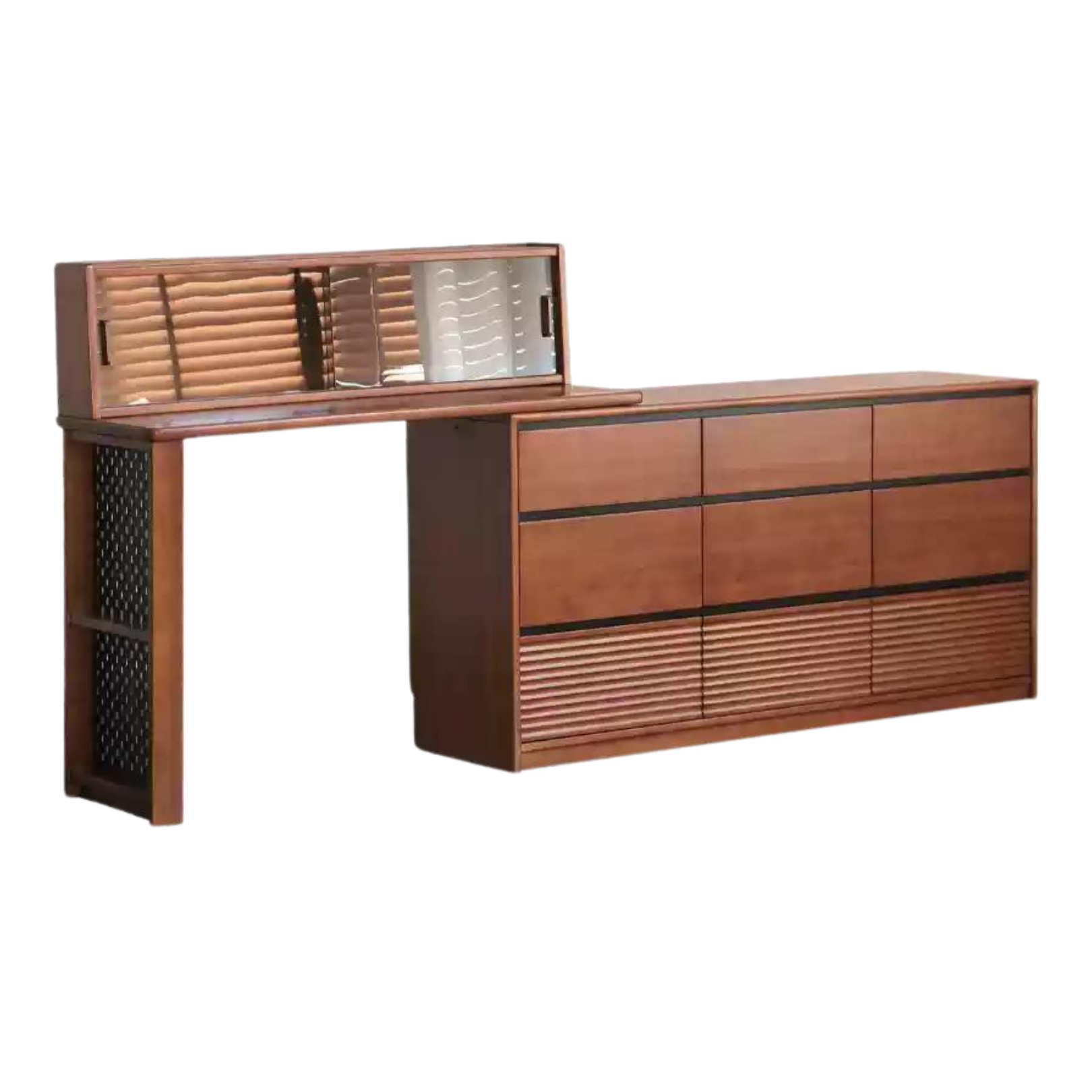 Poplar Solid Wood Dressing Table Cabinet Perforated Board