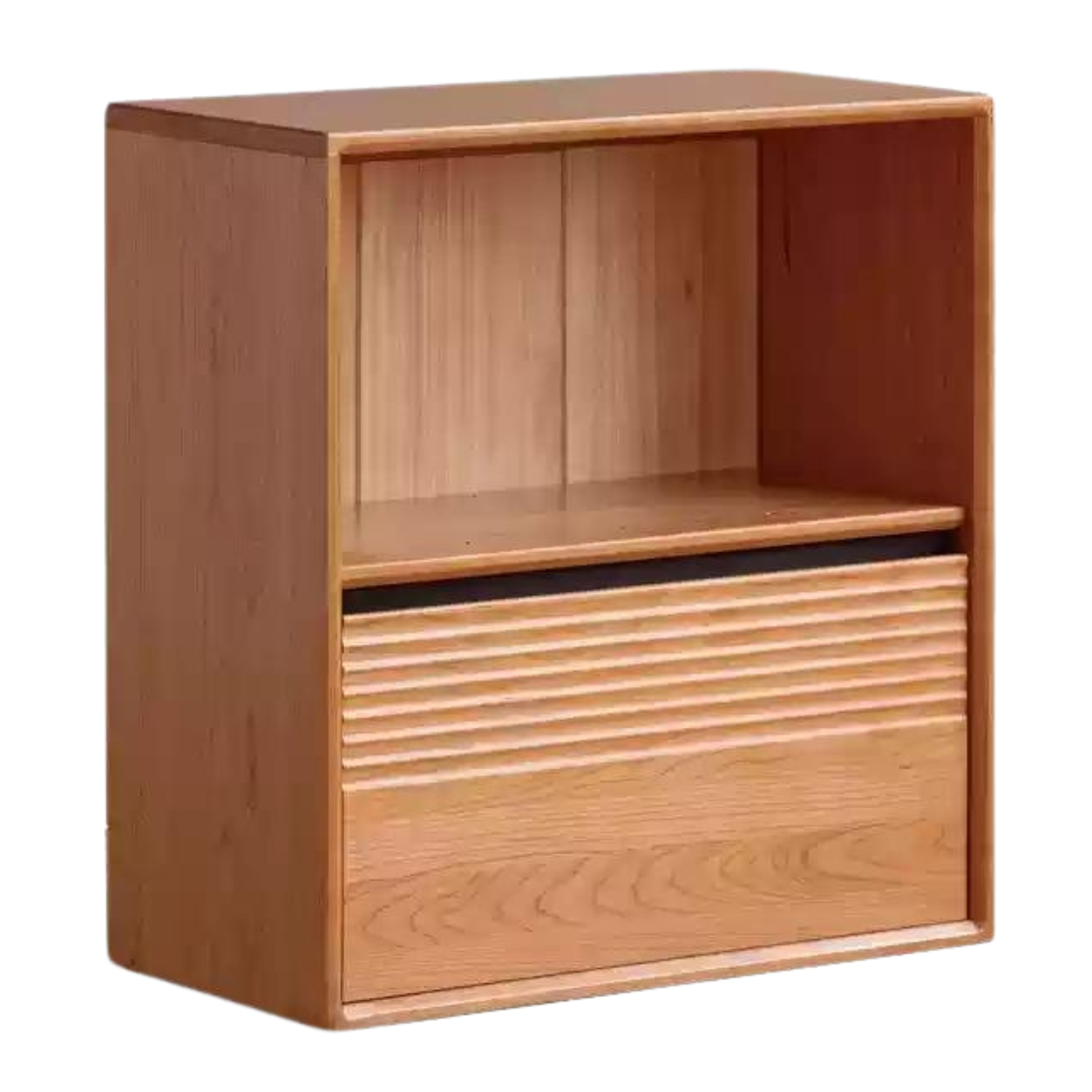 Cherry solid wood module combination bookcase,