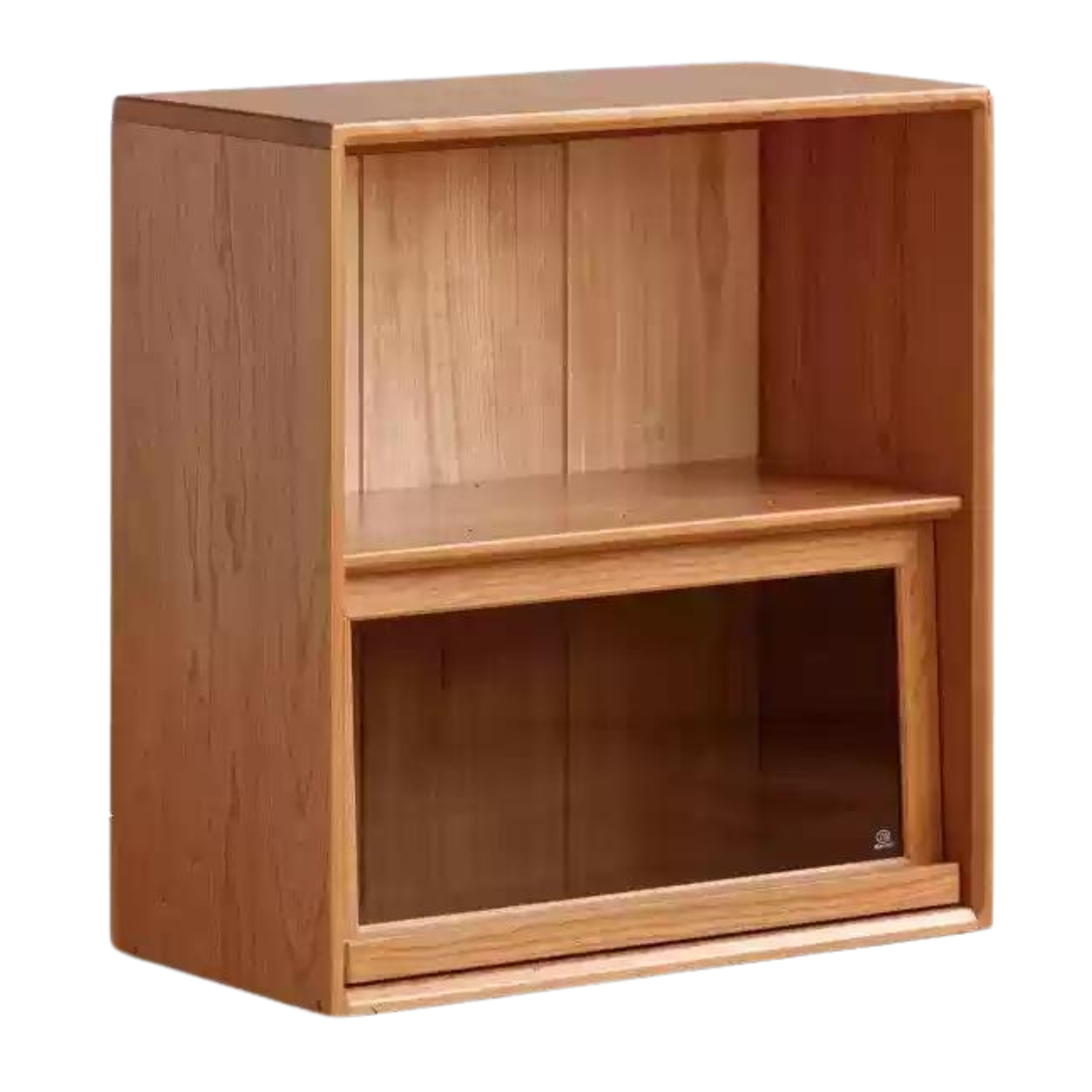 Cherry solid wood module combination bookcase,