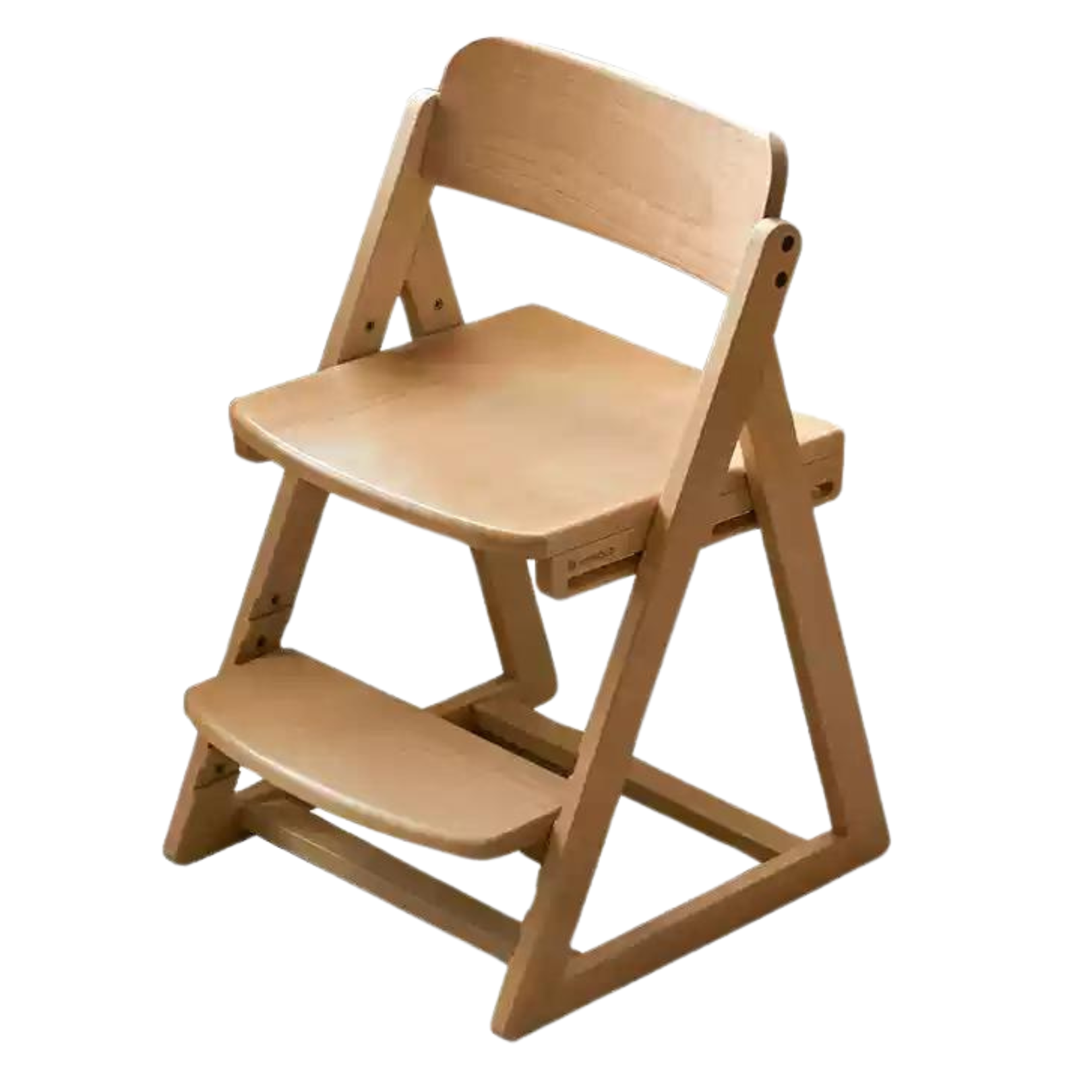 Beech Solid Wood Kid's Adjustable Elevating Chair