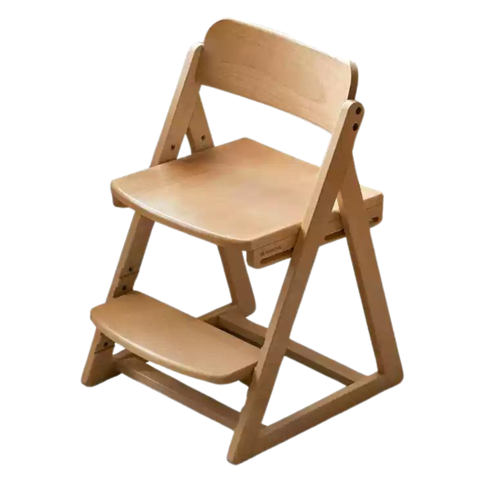 Beech Solid Wood Kid's Adjustable Elevating Chair