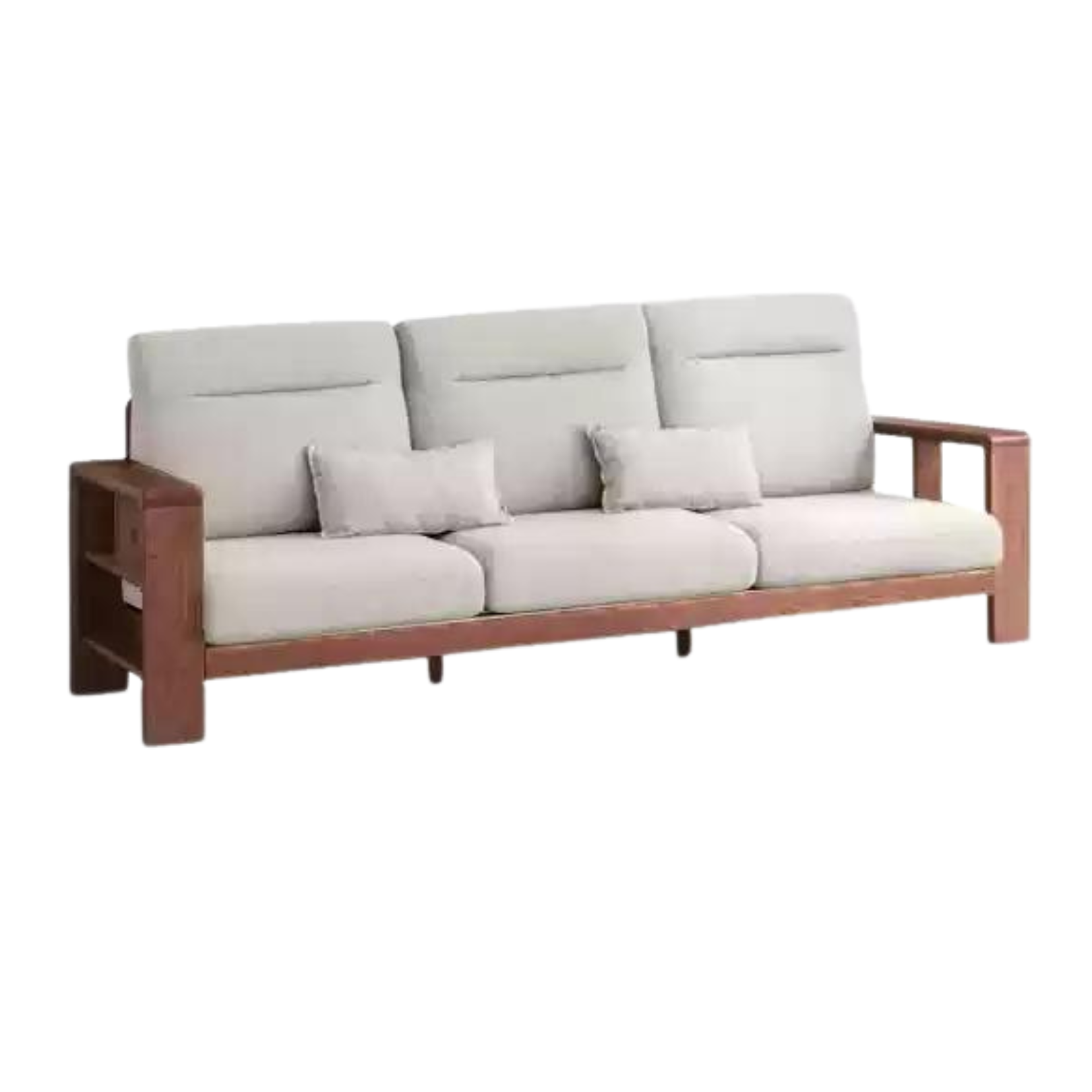 Oak solid wood Sectional Sofa::