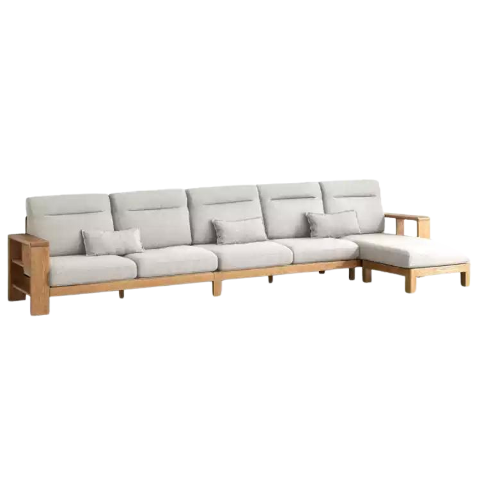 Oak solid wood Sectional Sofa::