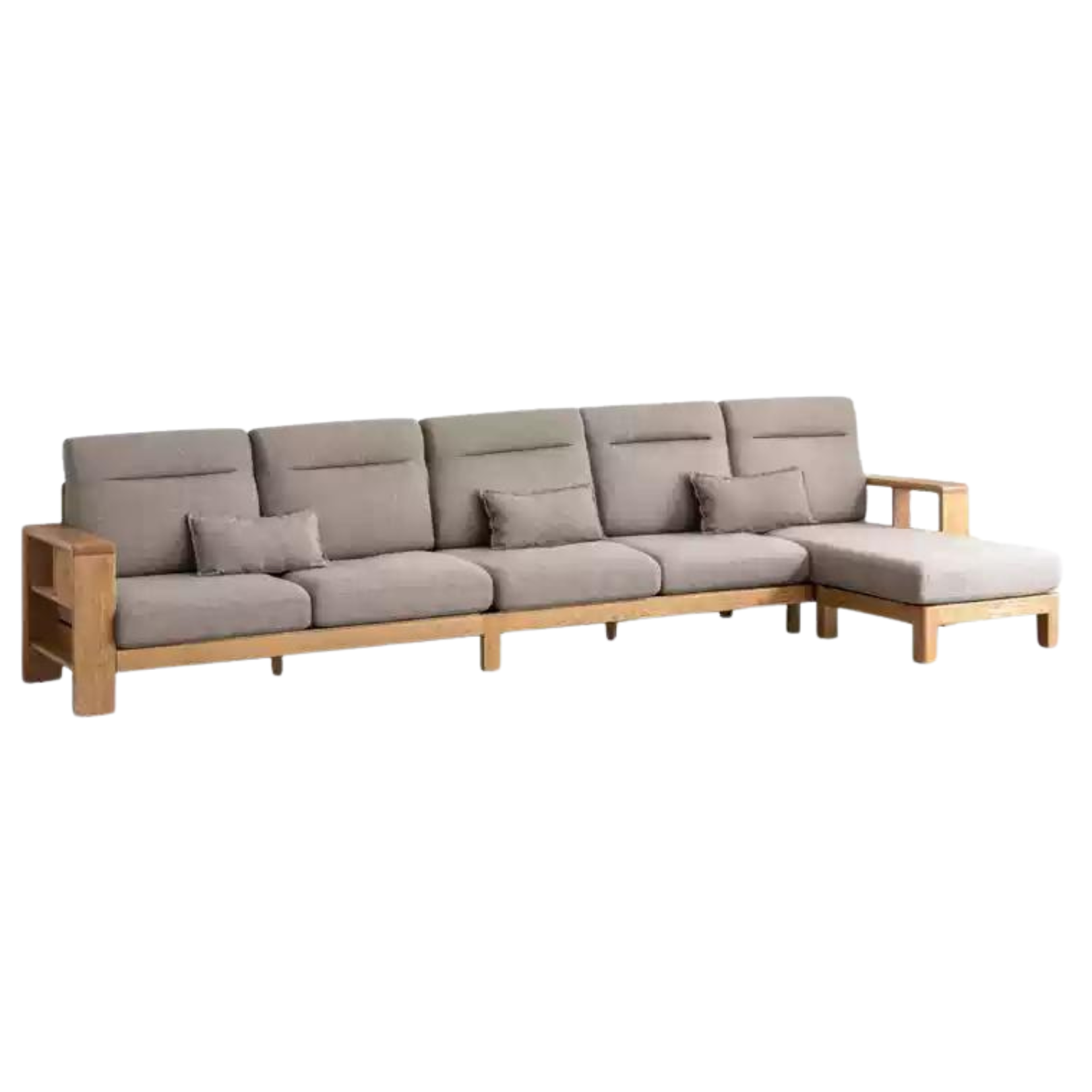 Oak solid wood Sectional Sofa::