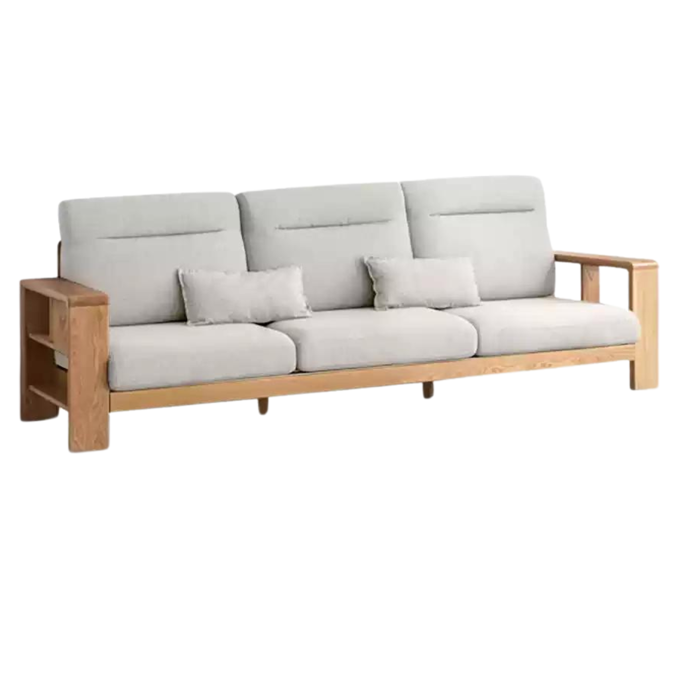 Oak solid wood Sectional Sofa::