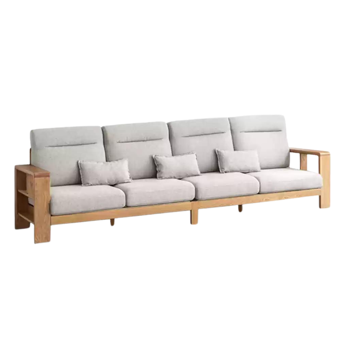 Oak solid wood Sectional Sofa::