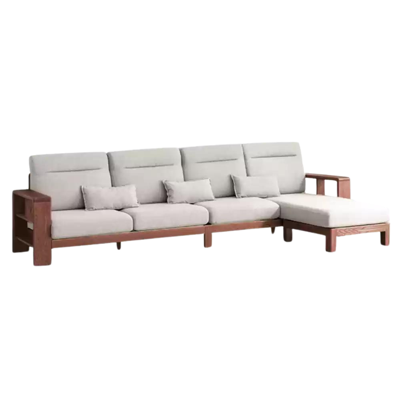 Oak solid wood Sectional Sofa::