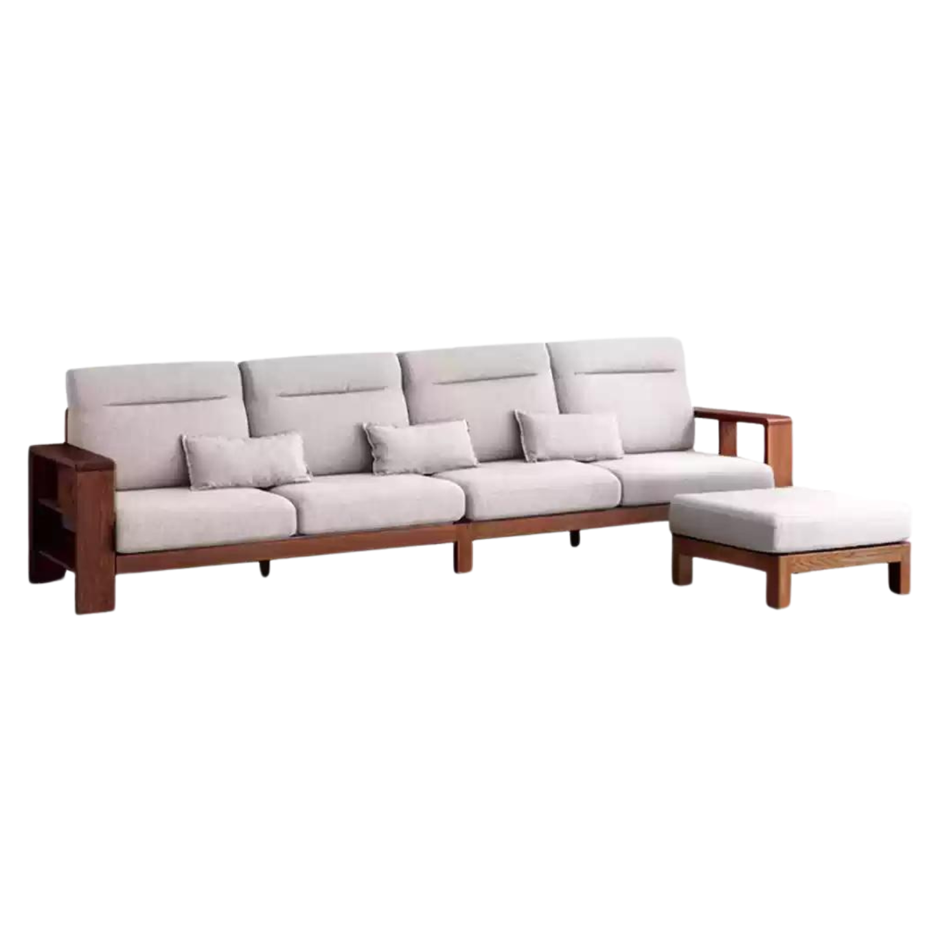 Oak solid wood Sectional Sofa::