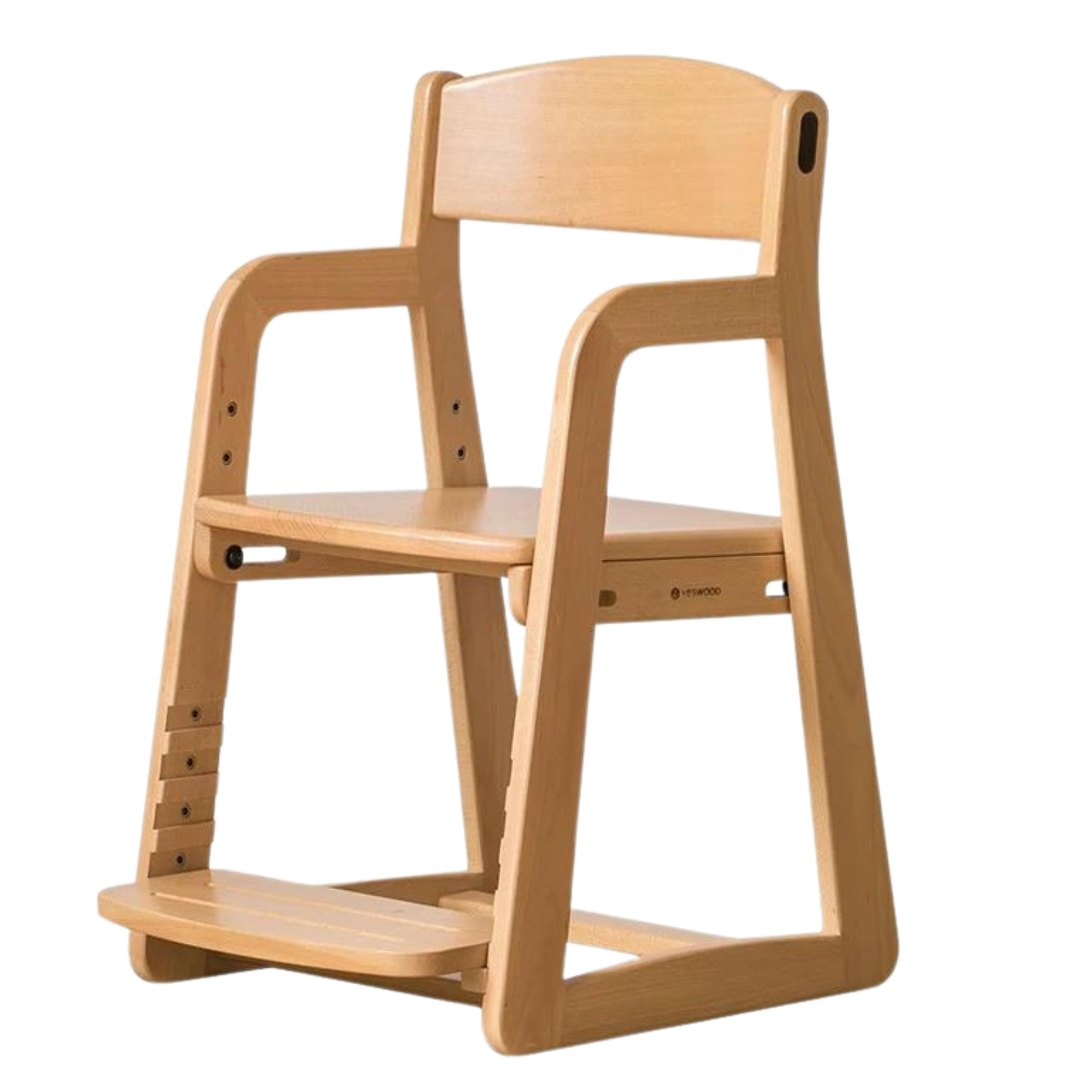 Beech solid wood children's adjustable lift chair