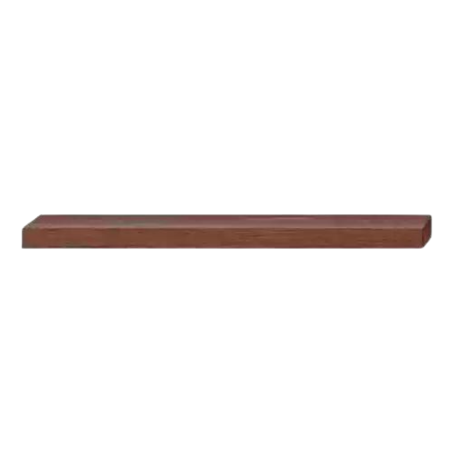 Oak, Black walnut Solid Wood Wall Shelf: