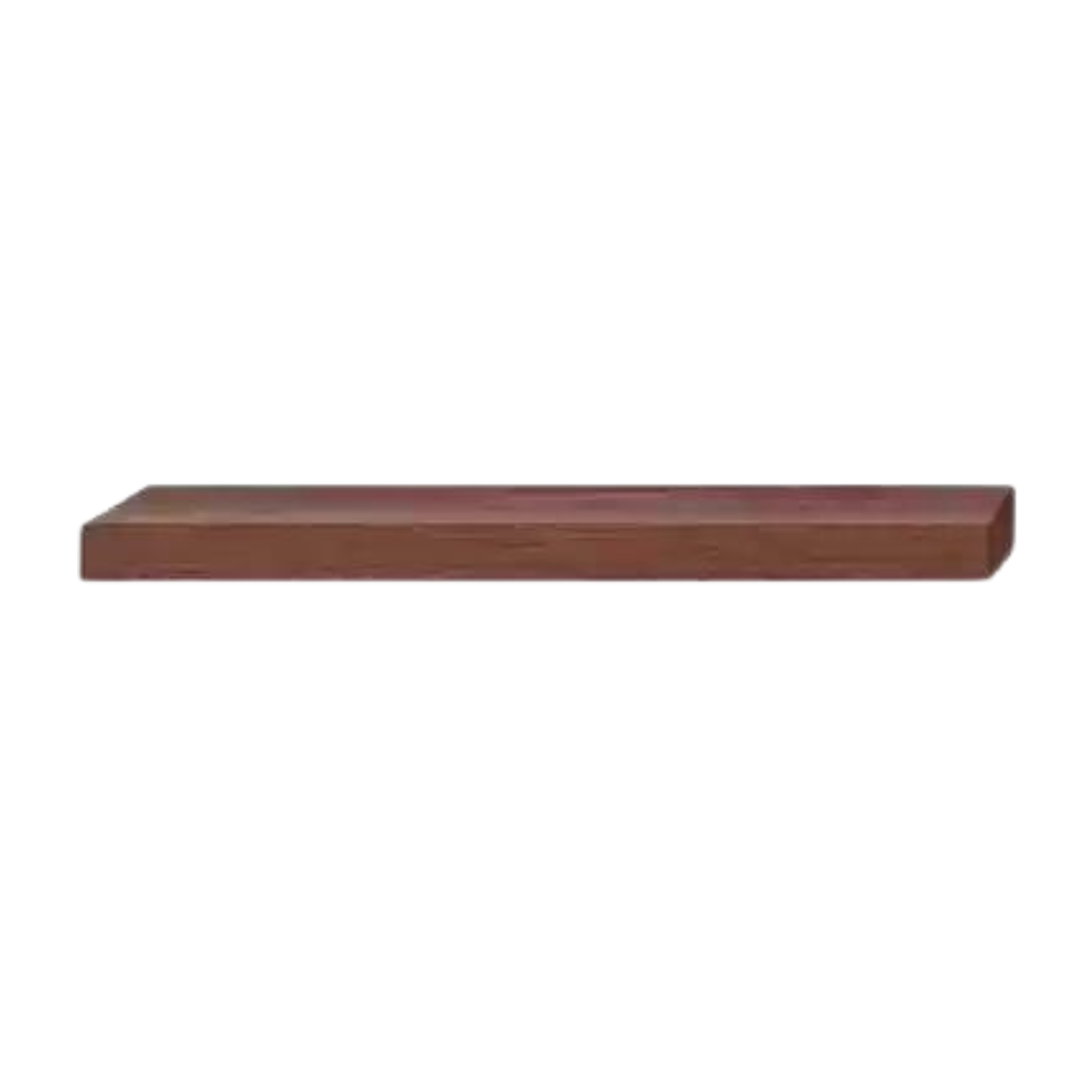 Oak, Black walnut Solid Wood Wall Shelf: