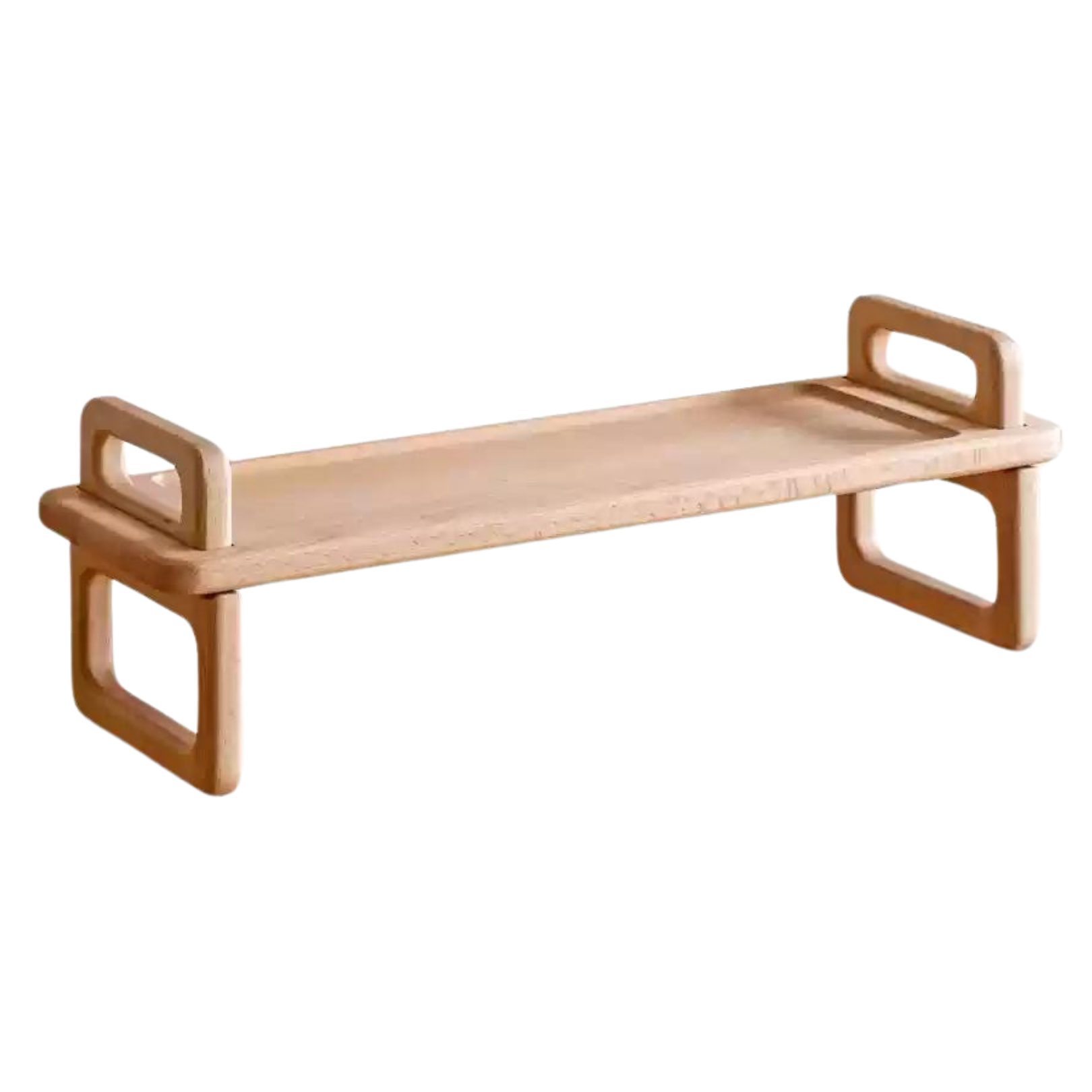 Beech, Acacia solid wood Shelf desktop storage rack