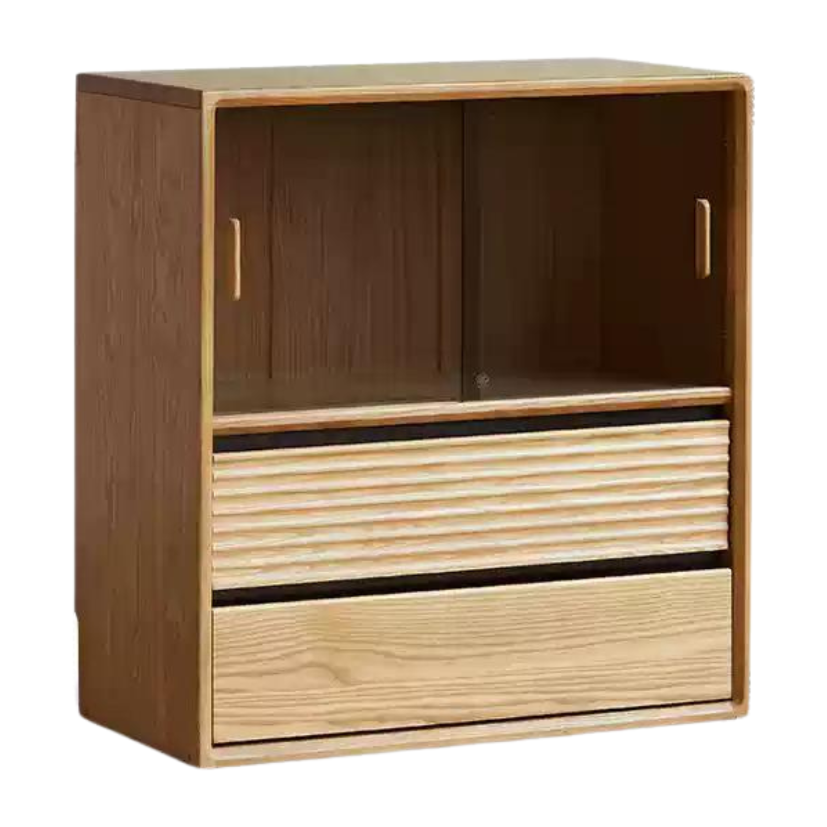 Ash solid wood combination module bookcase