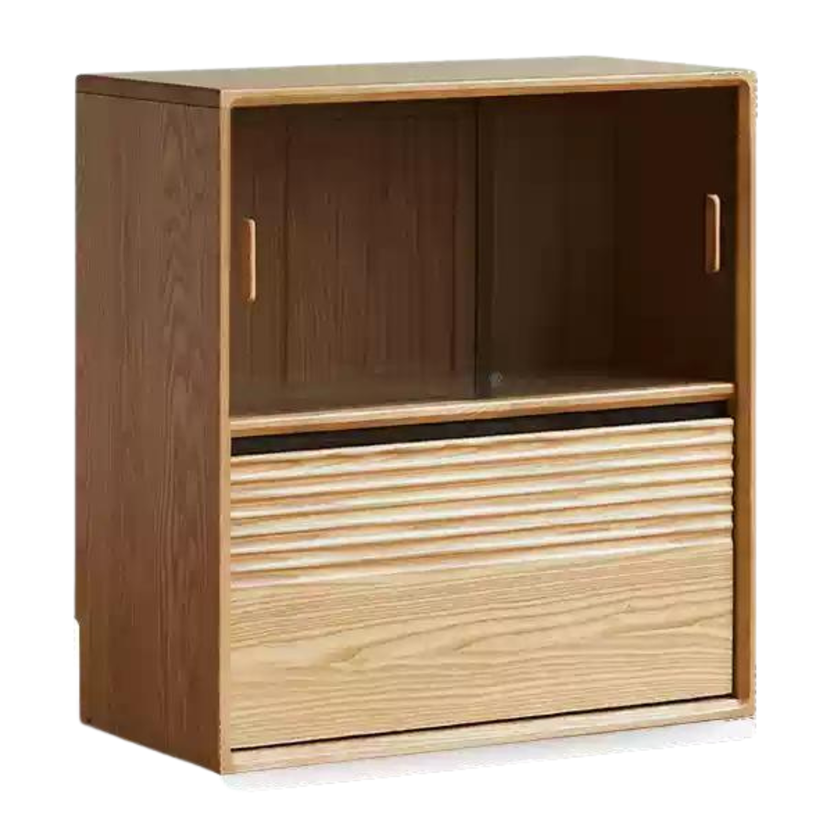 Ash solid wood combination module bookcase