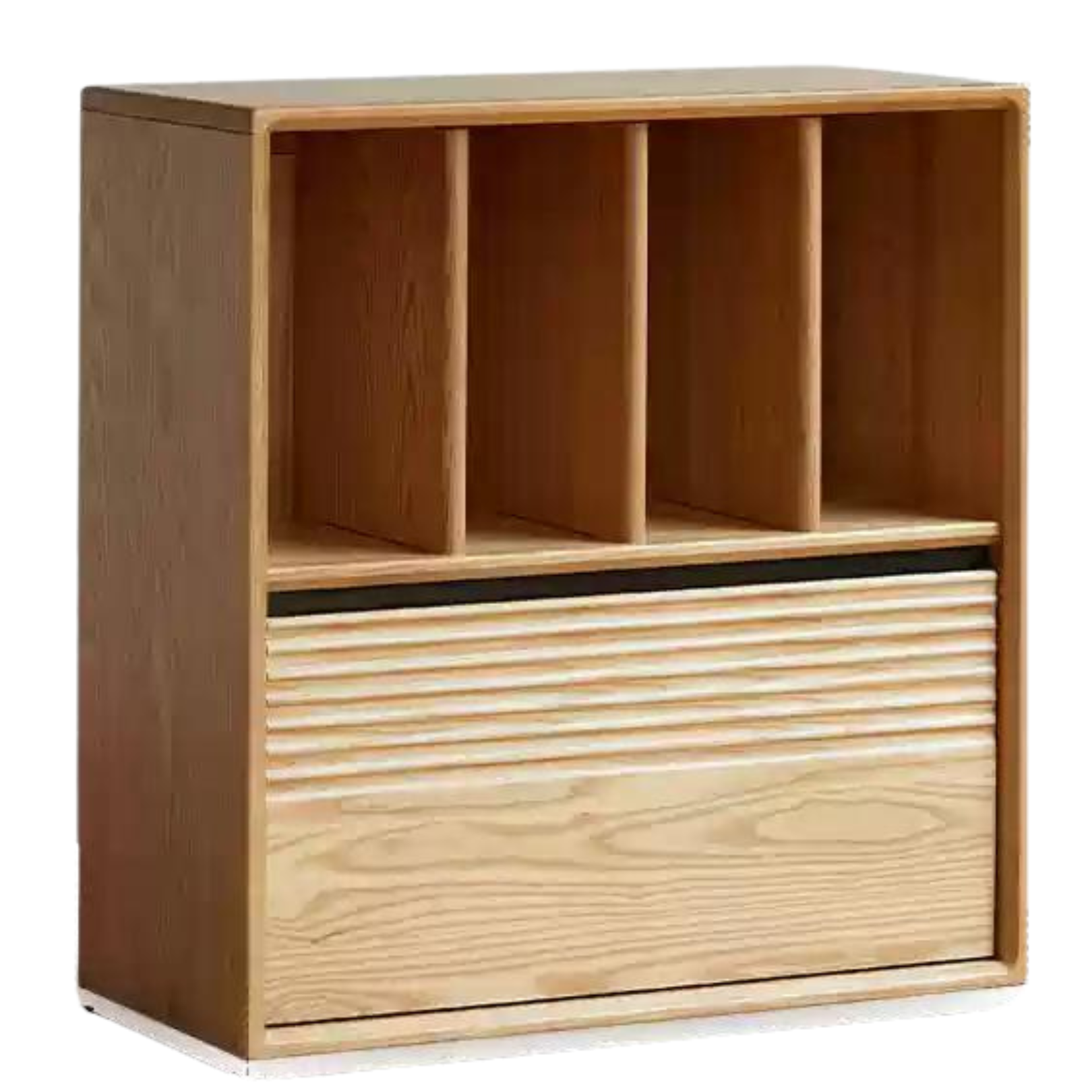 Ash solid wood combination module bookcase