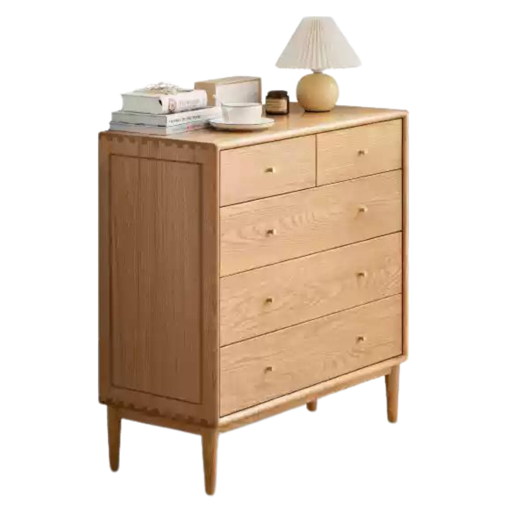 Oak Solid Wood Nordic Chest of Drawers